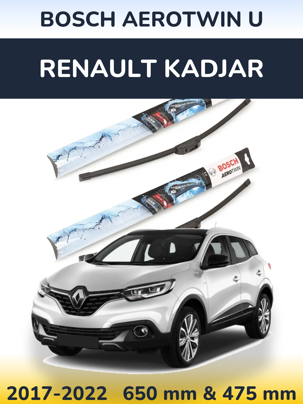 Ștergătoare BOSCH AeroTwin U pentru Renault Kadjar