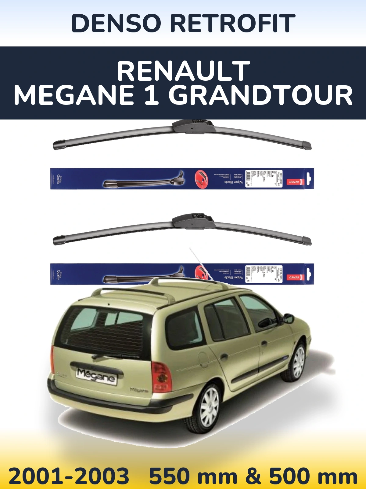 Ștergătoare Denso Retrofit pentru Renault Megane 1 Grandtour