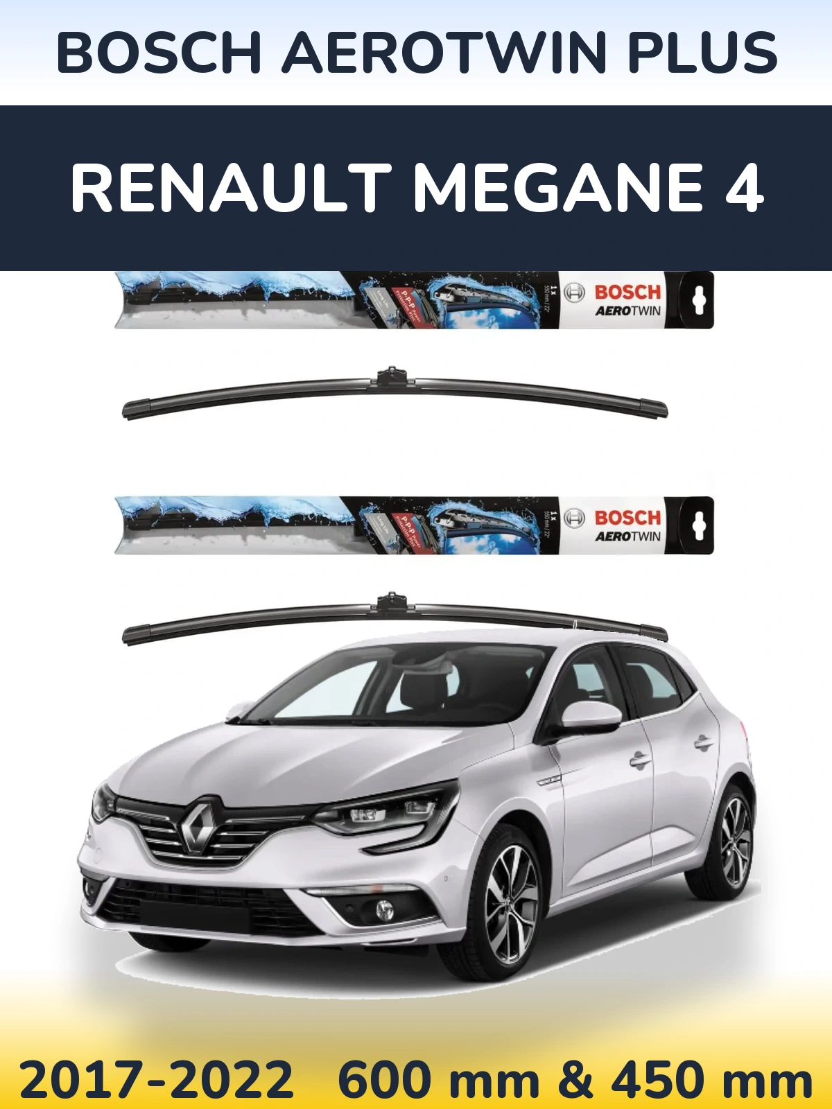 Ștergătoare BOSCH AeroTwin Plus pentru Renault Megane 4