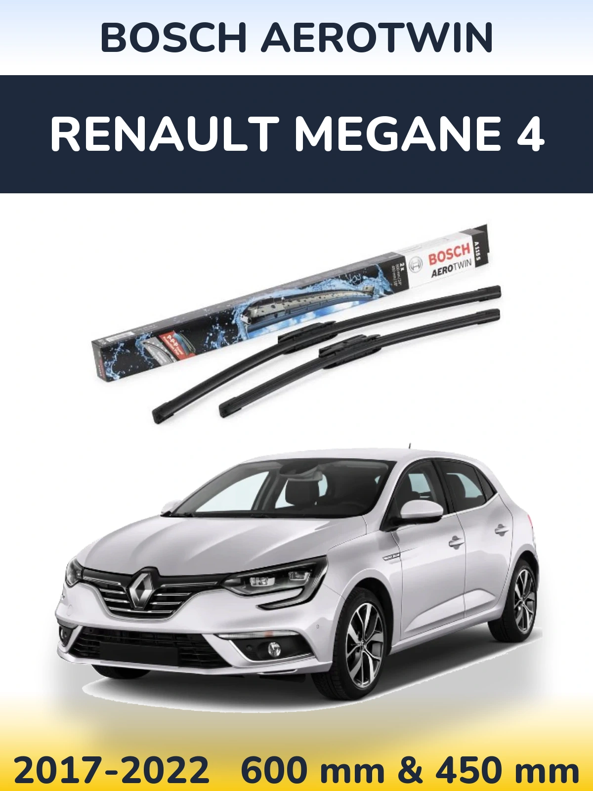 Ștergătoare BOSCH AeroTwin pentru Renault Megane 4