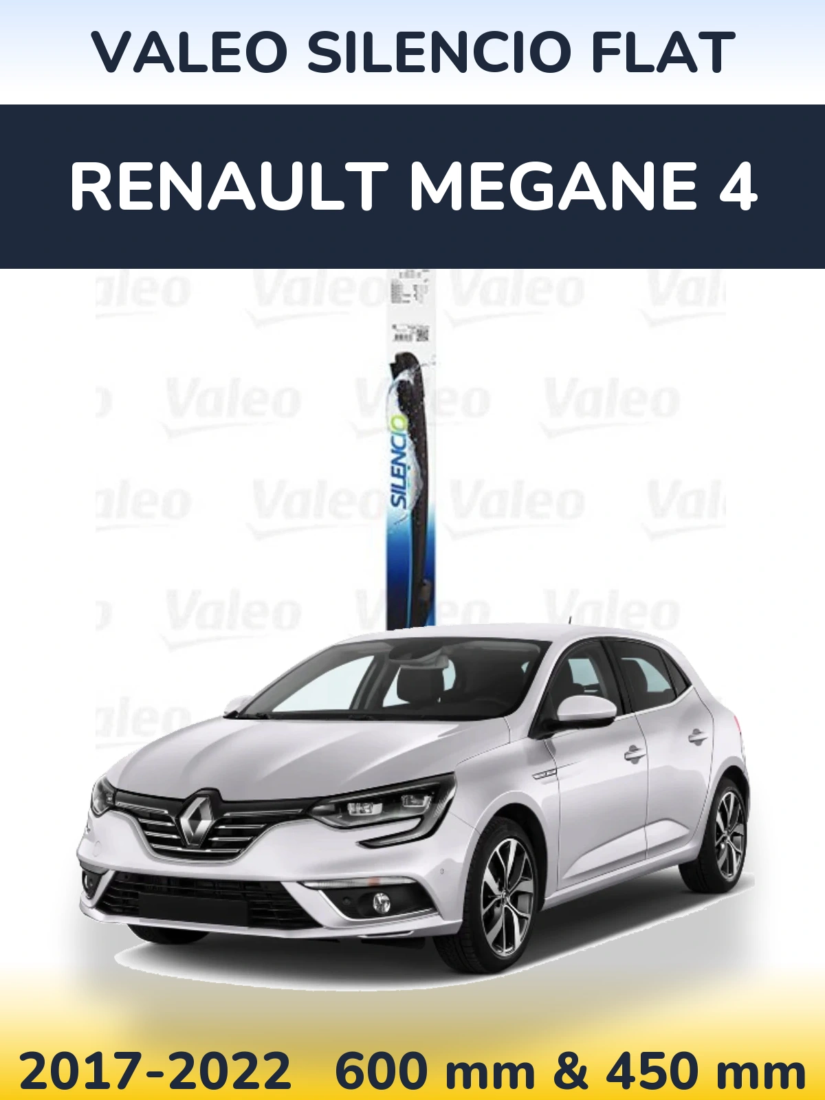 Ștergătoare Valeo Silencio Flat pentru Renault Megane 4