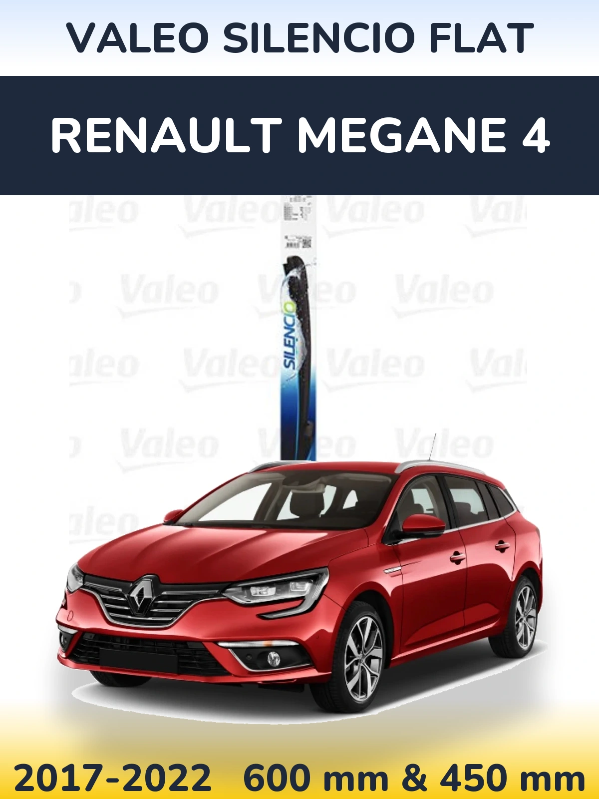 Ștergătoare Valeo Silencio Flat pentru Renault Megane 4