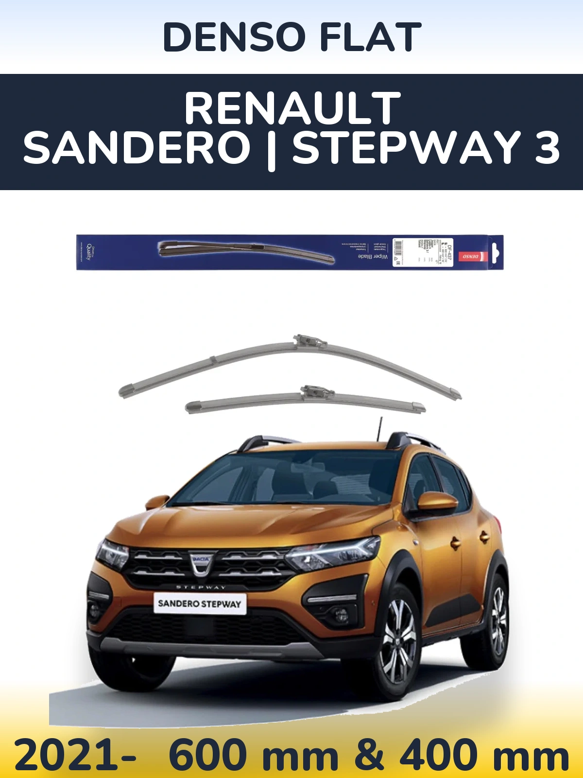 Ștergătoare Denso Flat pentru Renault Sandero | Stepway 3