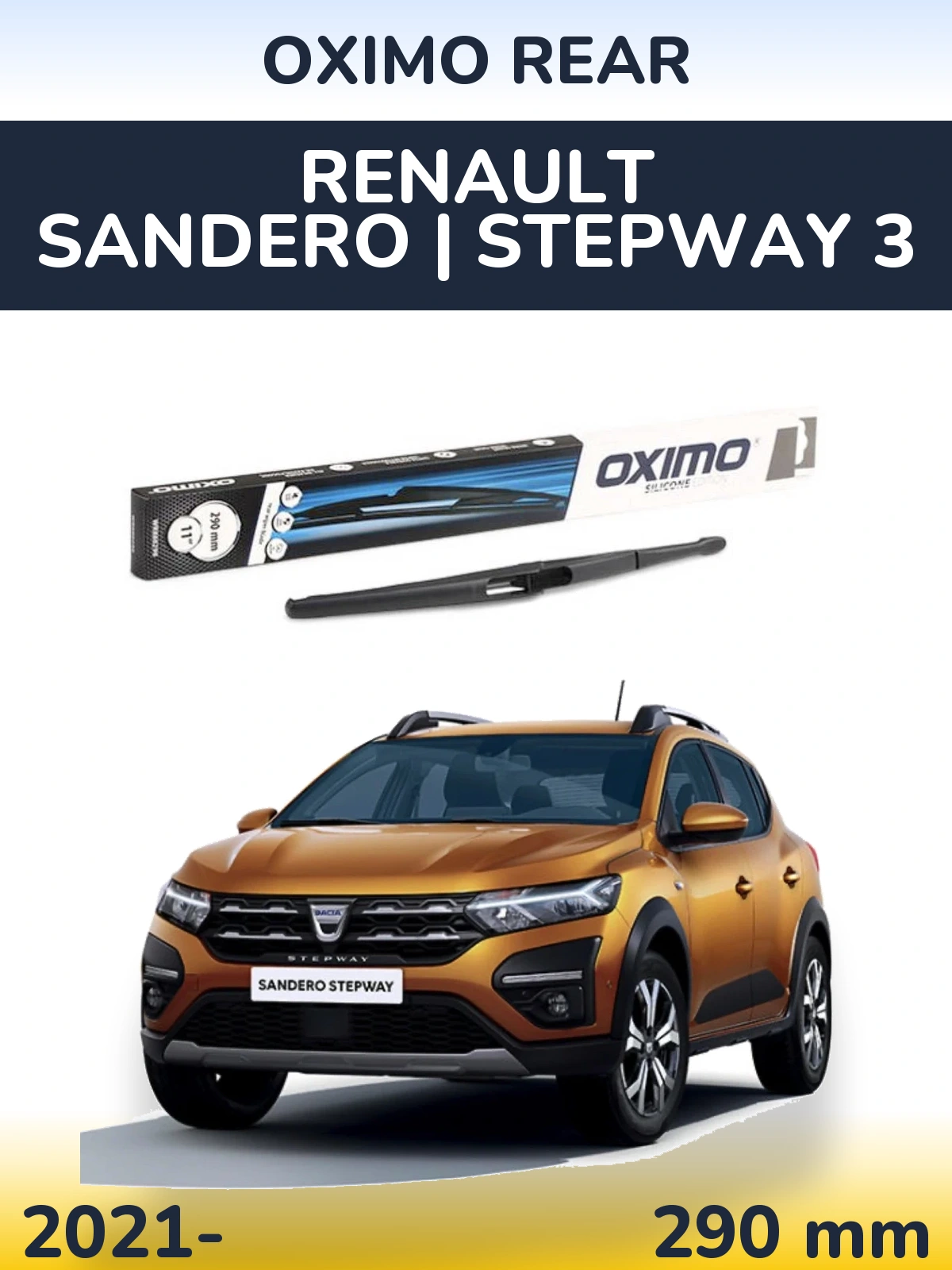 Ștergătoare Oximo Rear pentru Renault Sandero | Stepway 3