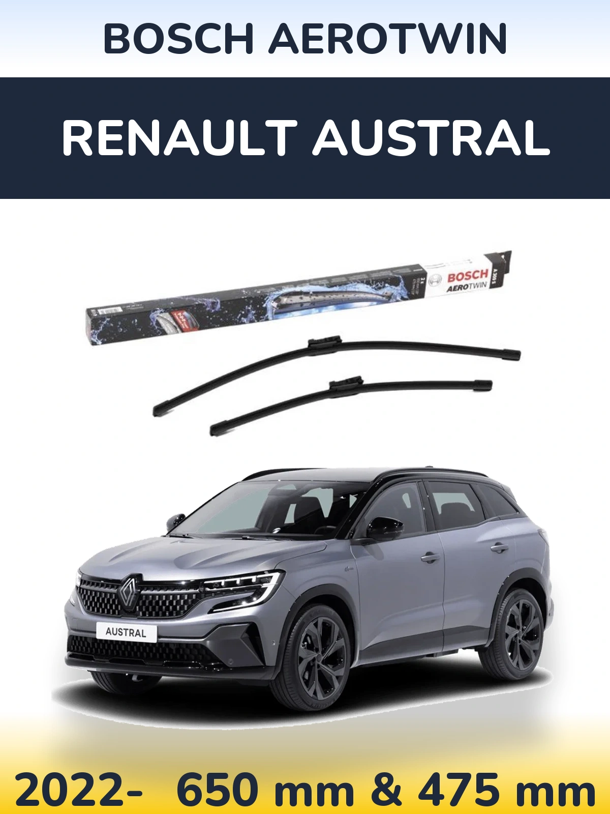 Ștergătoare BOSCH AeroTwin pentru Renault Austral