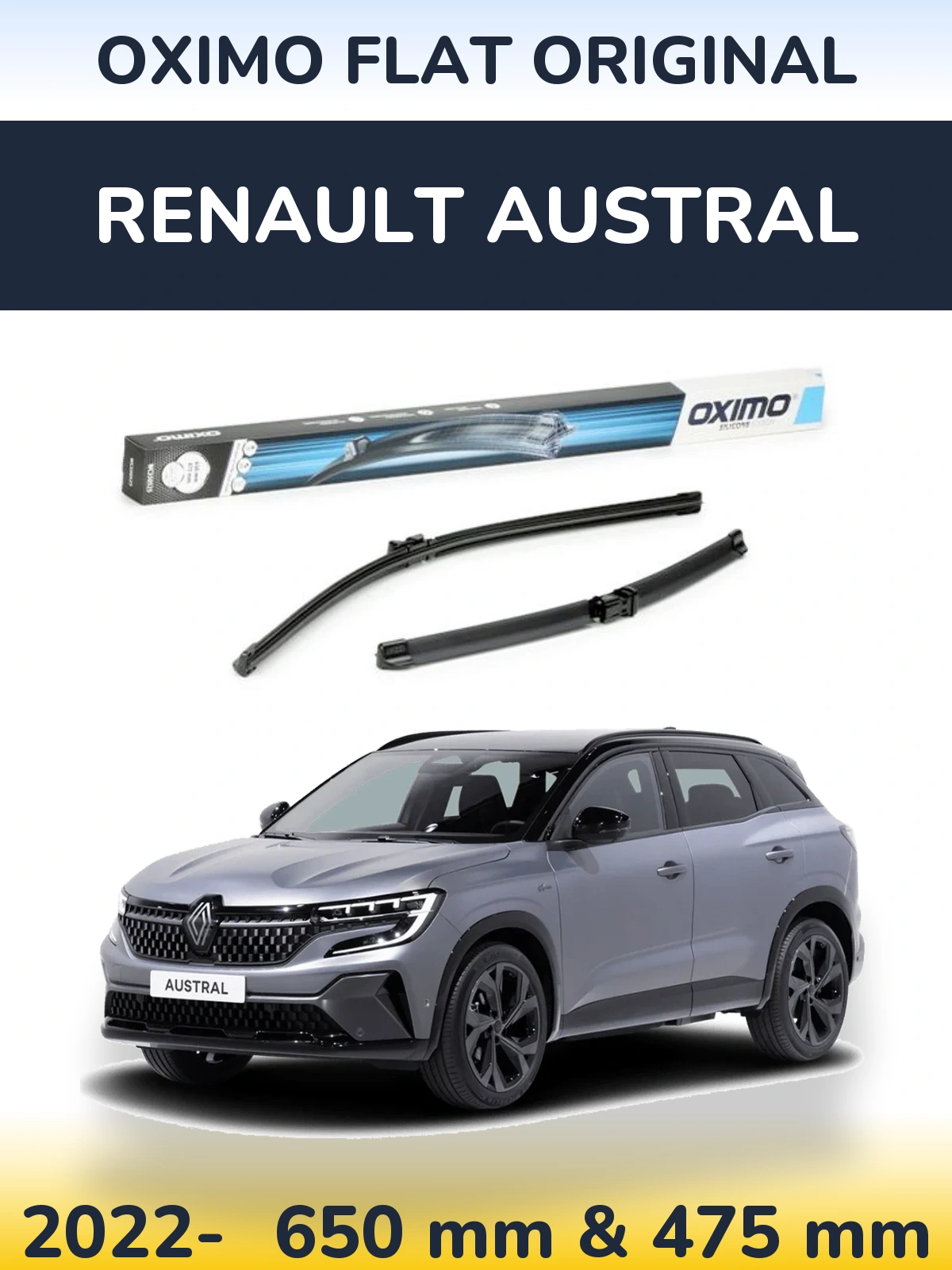 Ștergătoare Oximo Flat Original pentru Renault Austral