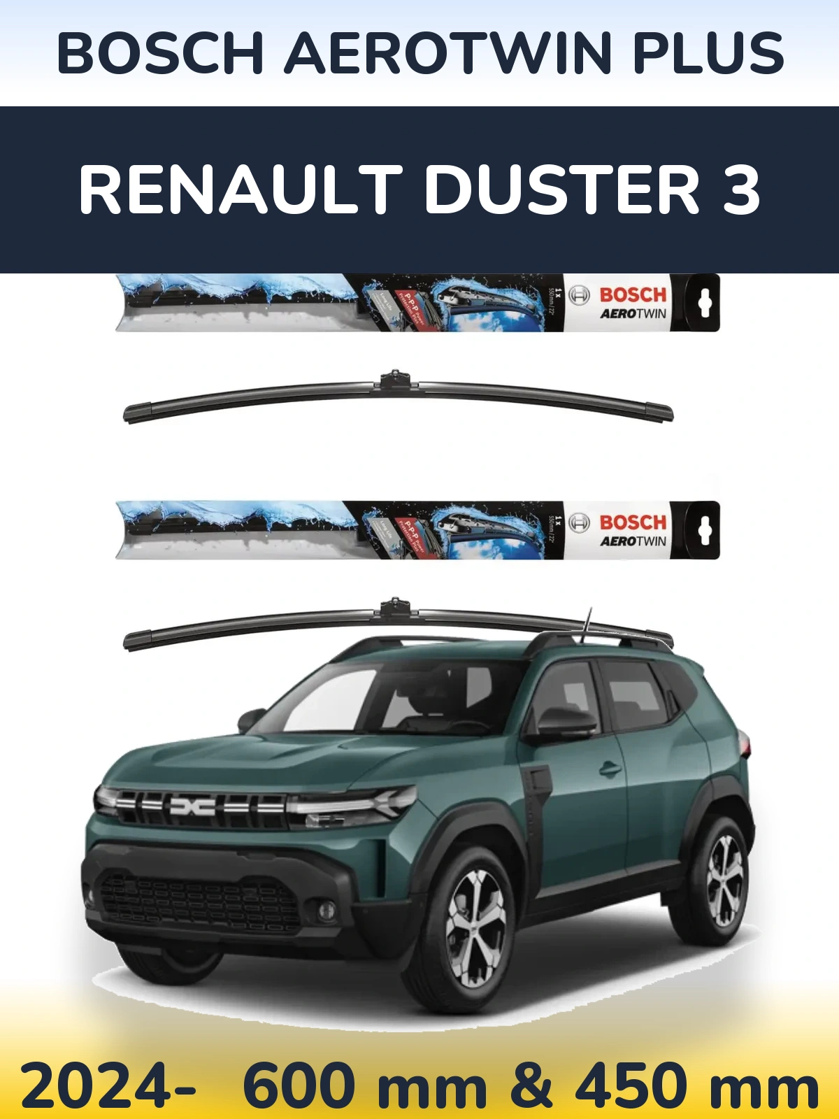 Ștergătoare BOSCH AeroTwin Plus pentru Renault Duster 3