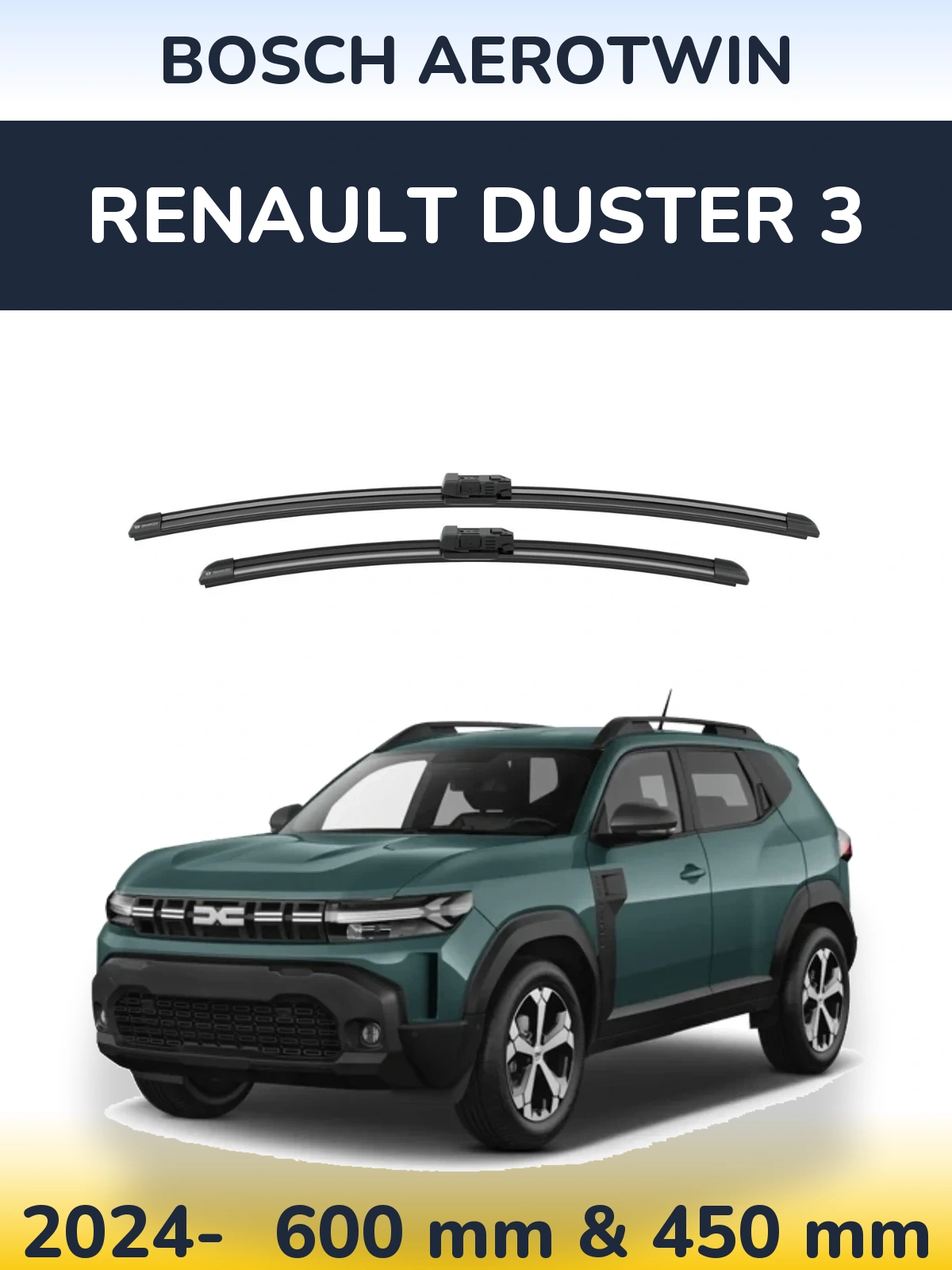 Ștergătoare BOSCH AeroTwin pentru Renault Duster 3