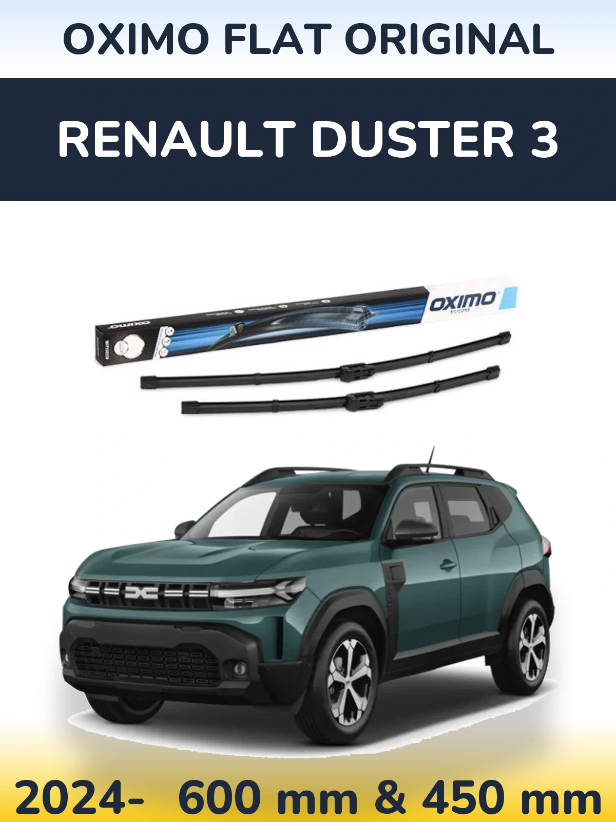 Ștergătoare Oximo Flat Original pentru Renault Duster 3