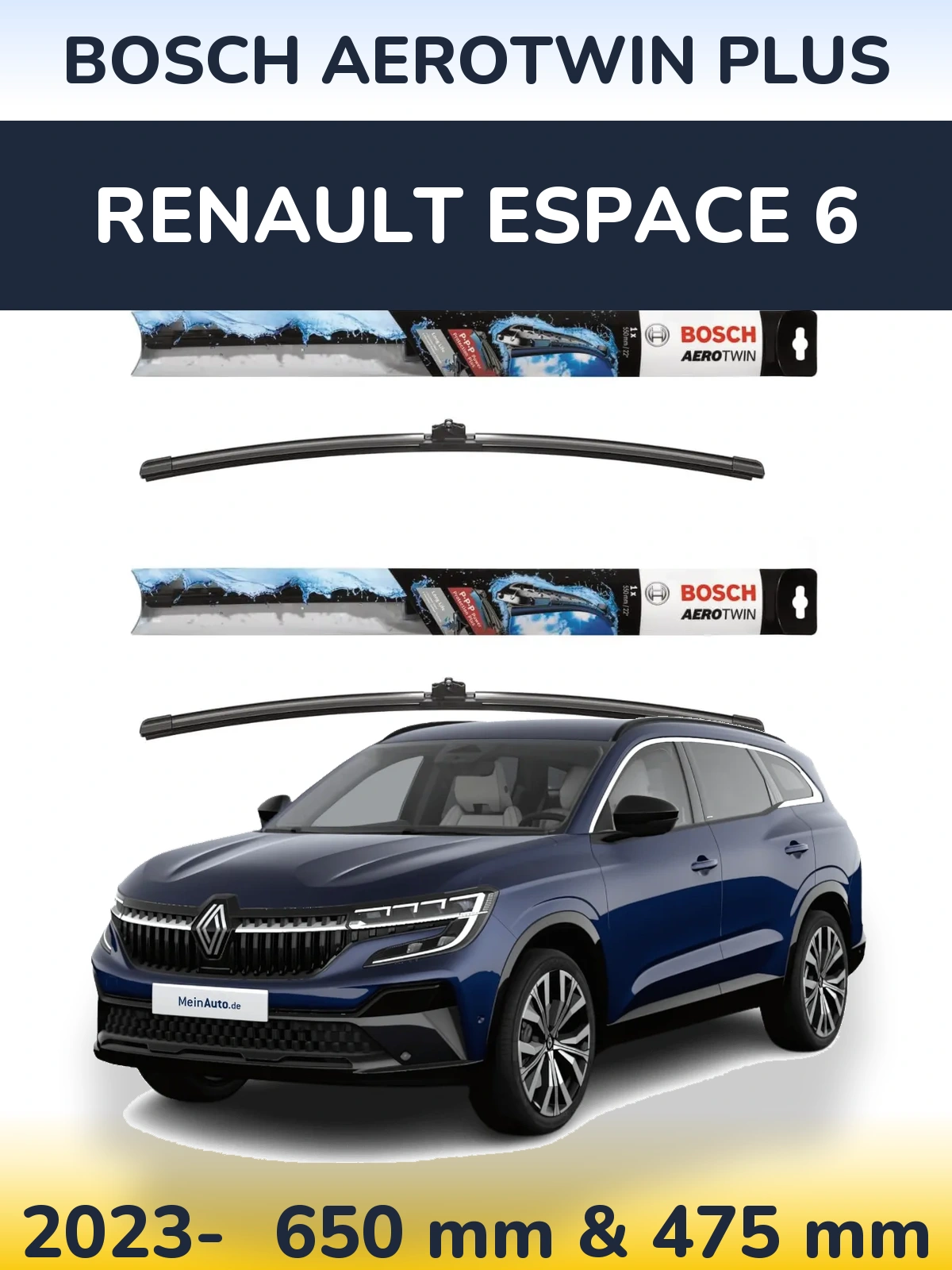 Ștergătoare BOSCH AeroTwin Plus pentru Renault Espace 6