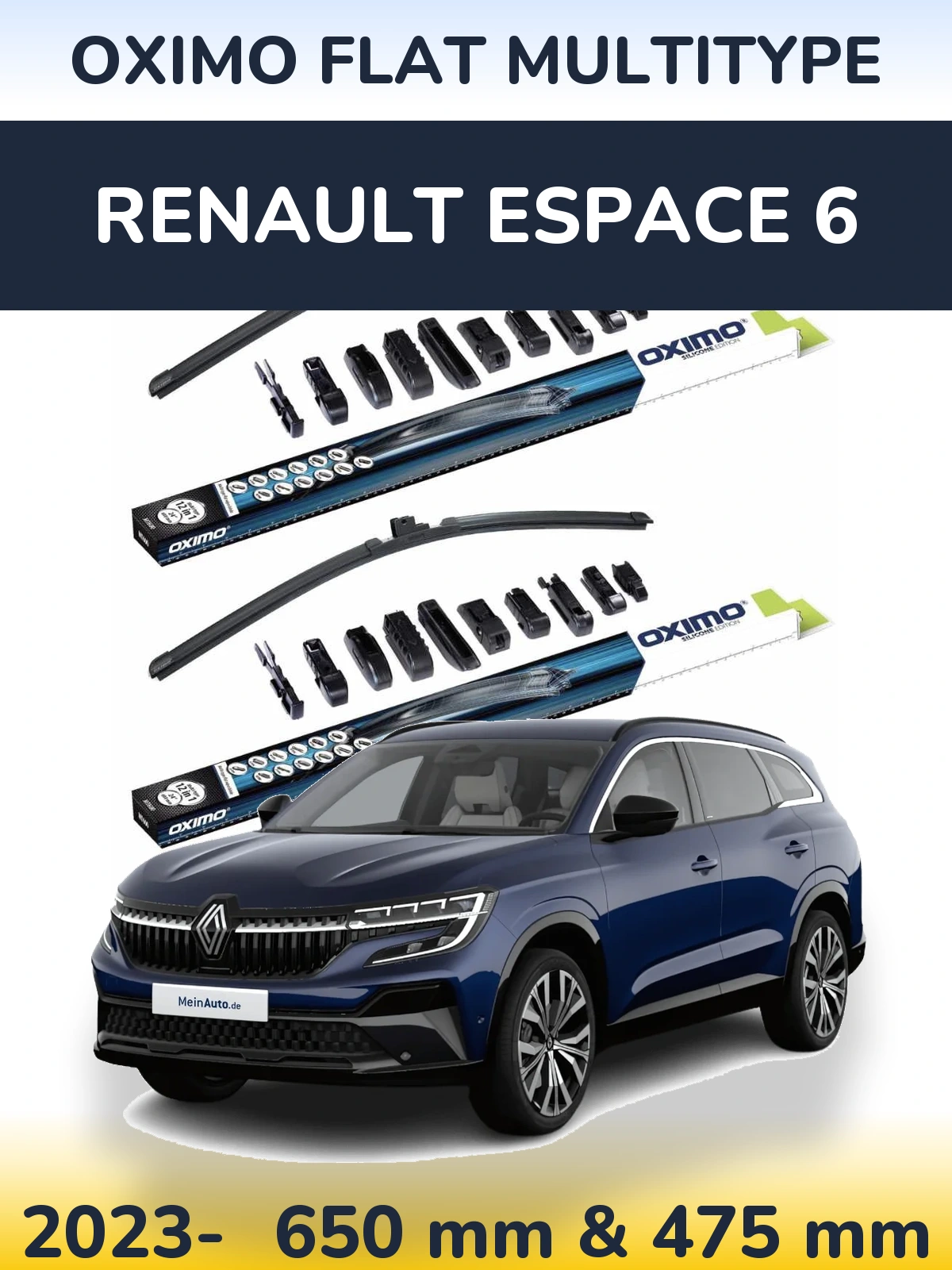 Ștergătoare Oximo Flat MultiTipe pentru Renault Espace 6