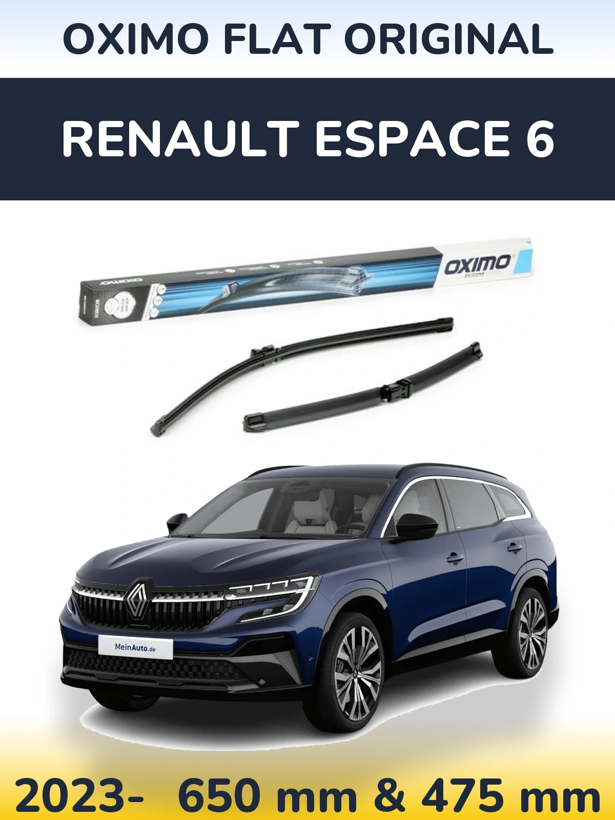 Ștergătoare Oximo Flat Original pentru Renault Espace 6