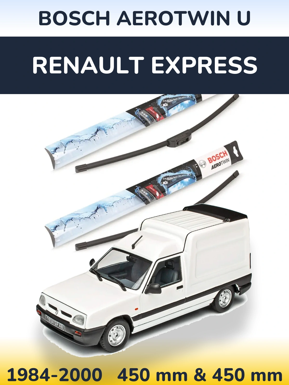 Ștergătoare BOSCH AeroTwin U pentru Renault Express