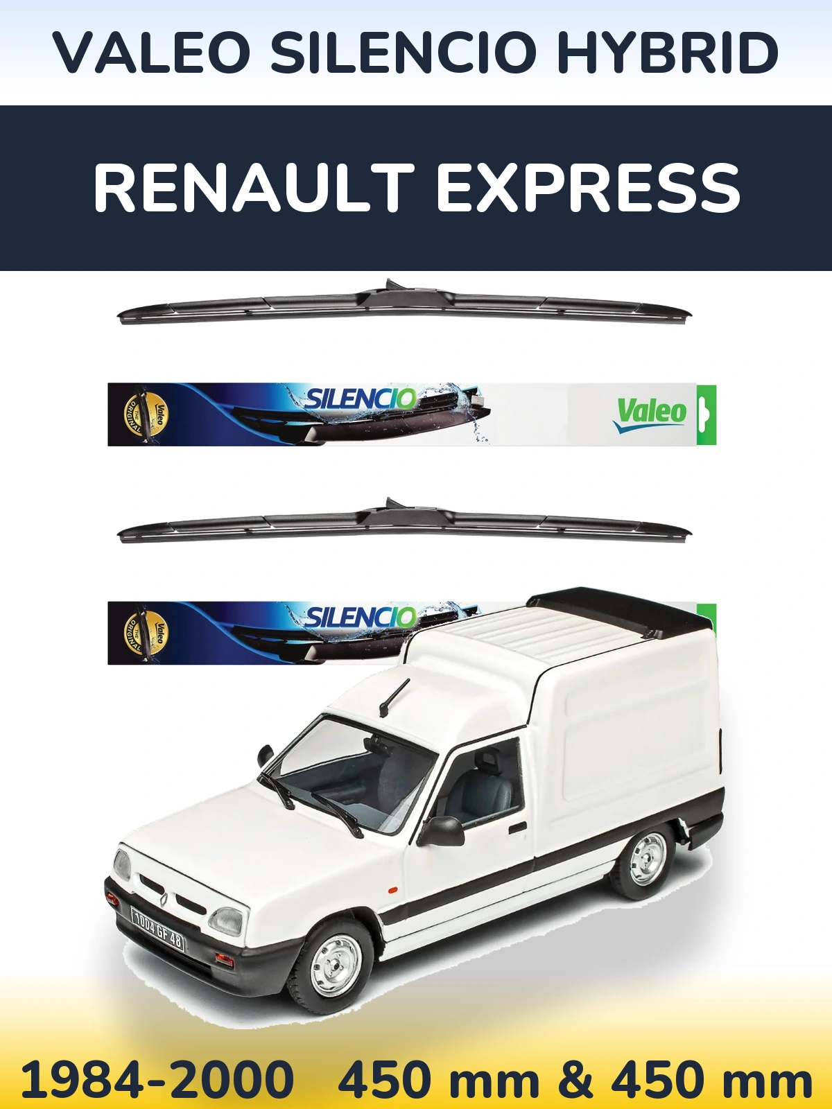 Ștergătoare Valeo Silencio Hybrid pentru Renault Express