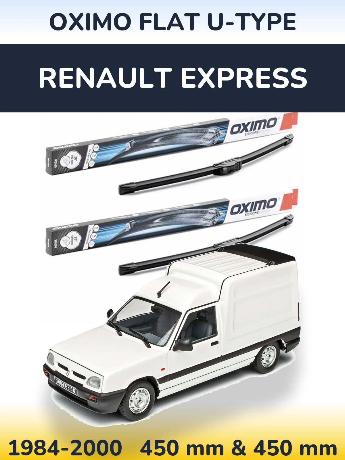 Ștergătoare Oximo Flat U-type pentru Renault Express