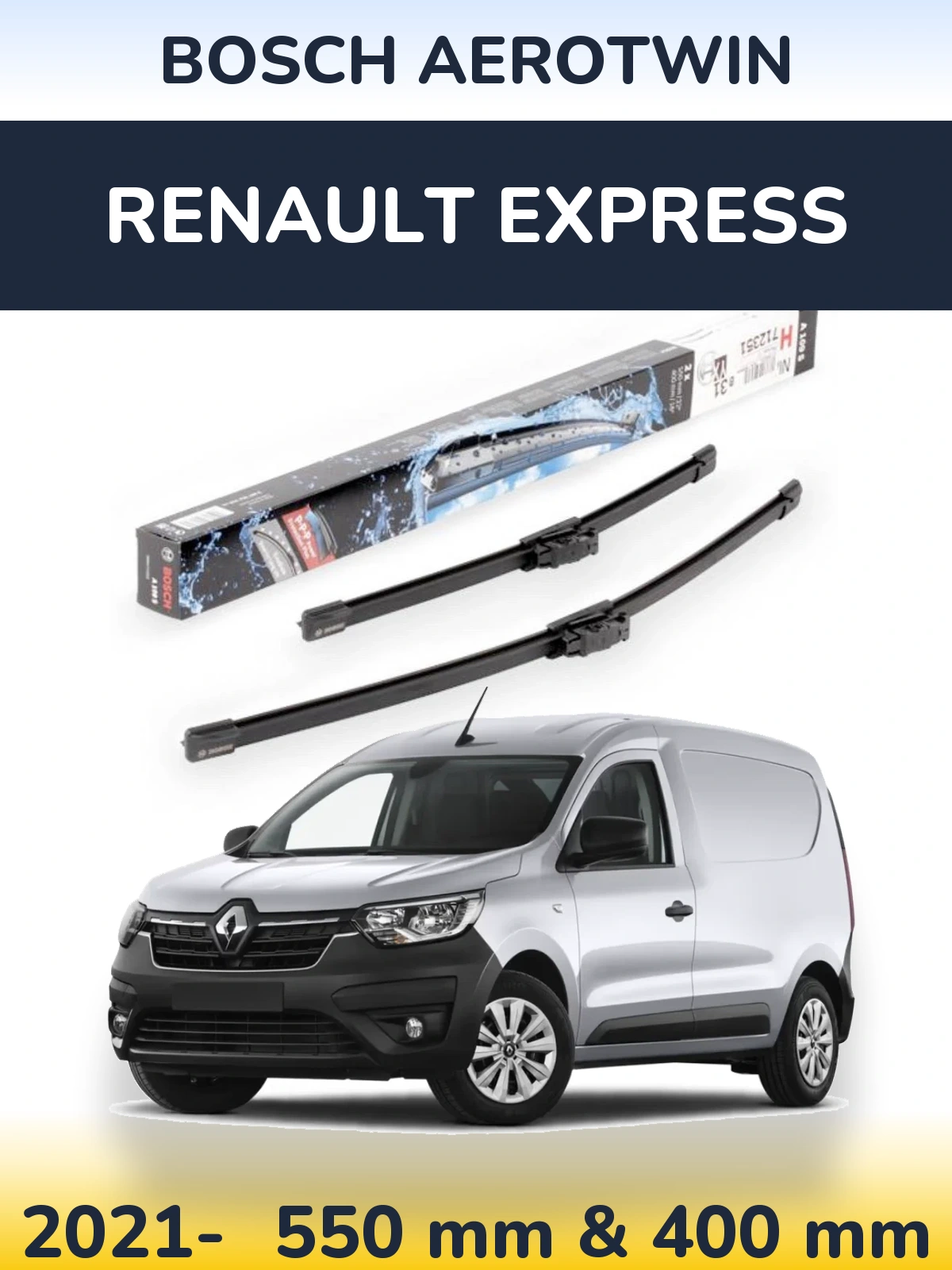 Ștergătoare BOSCH AeroTwin pentru Renault Express