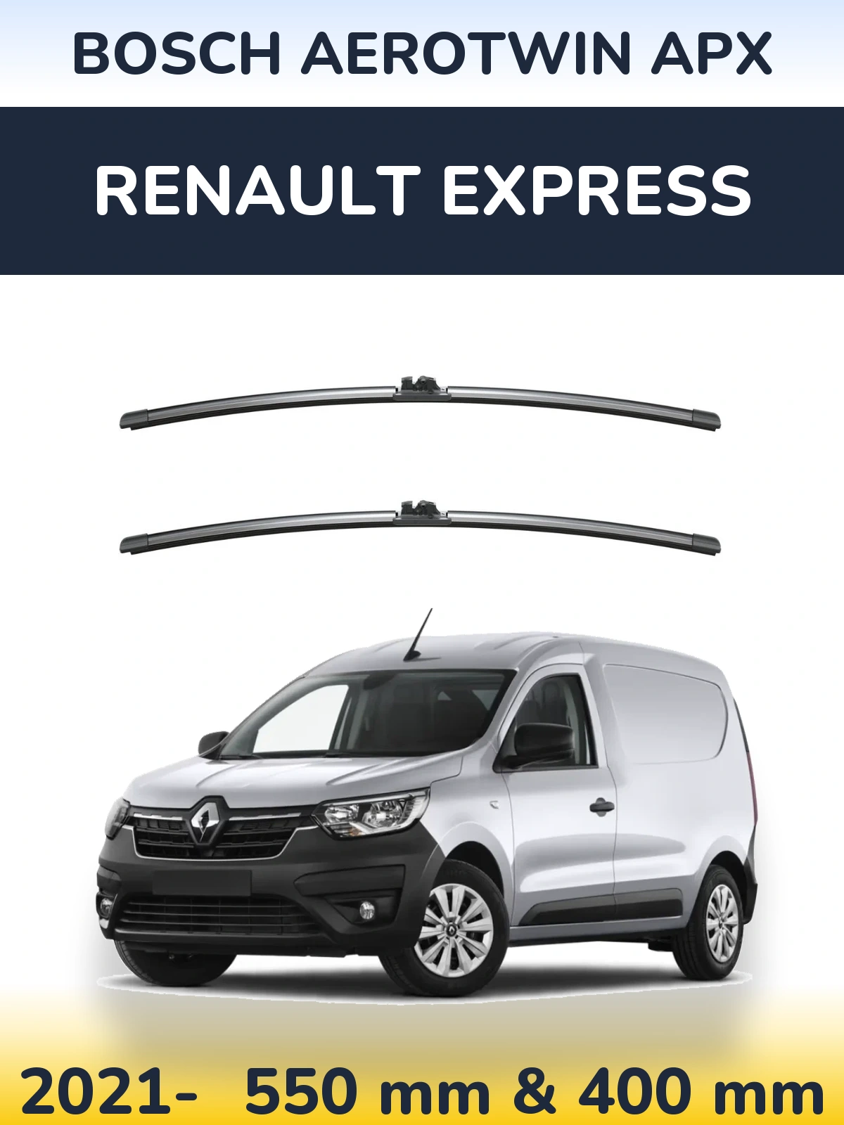 Ștergătoare BOSCH AeroTwin APX pentru Renault Express