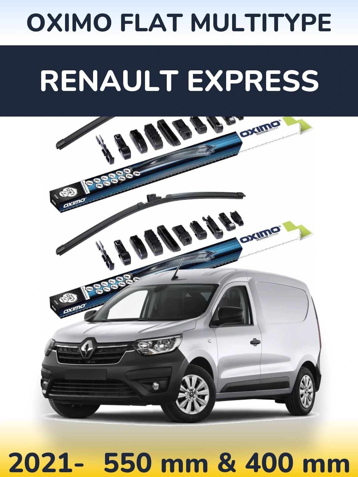 Ștergătoare Oximo Flat MultiTipe pentru Renault Express