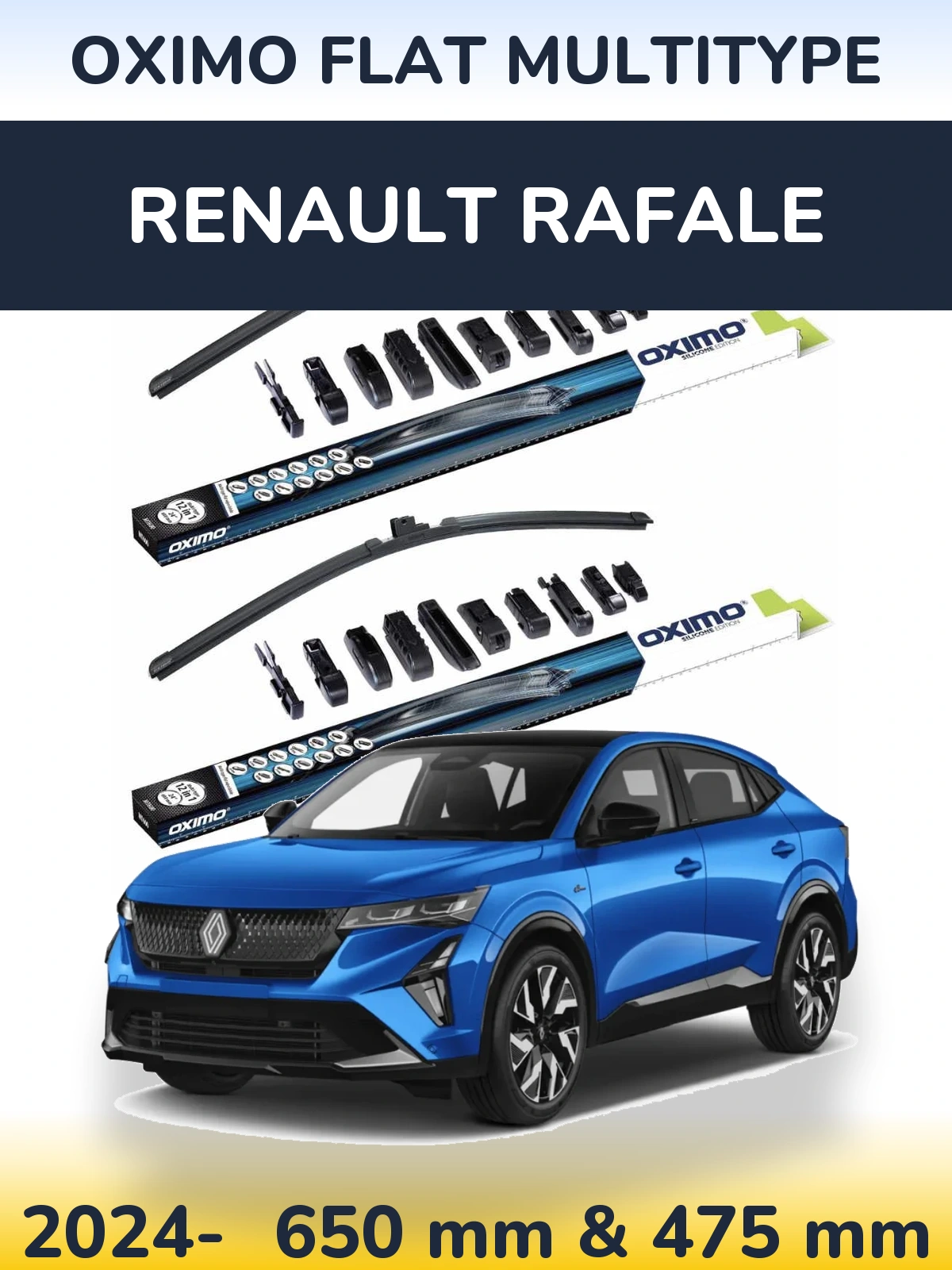 Ștergătoare Oximo Flat MultiTipe pentru Renault Rafale
