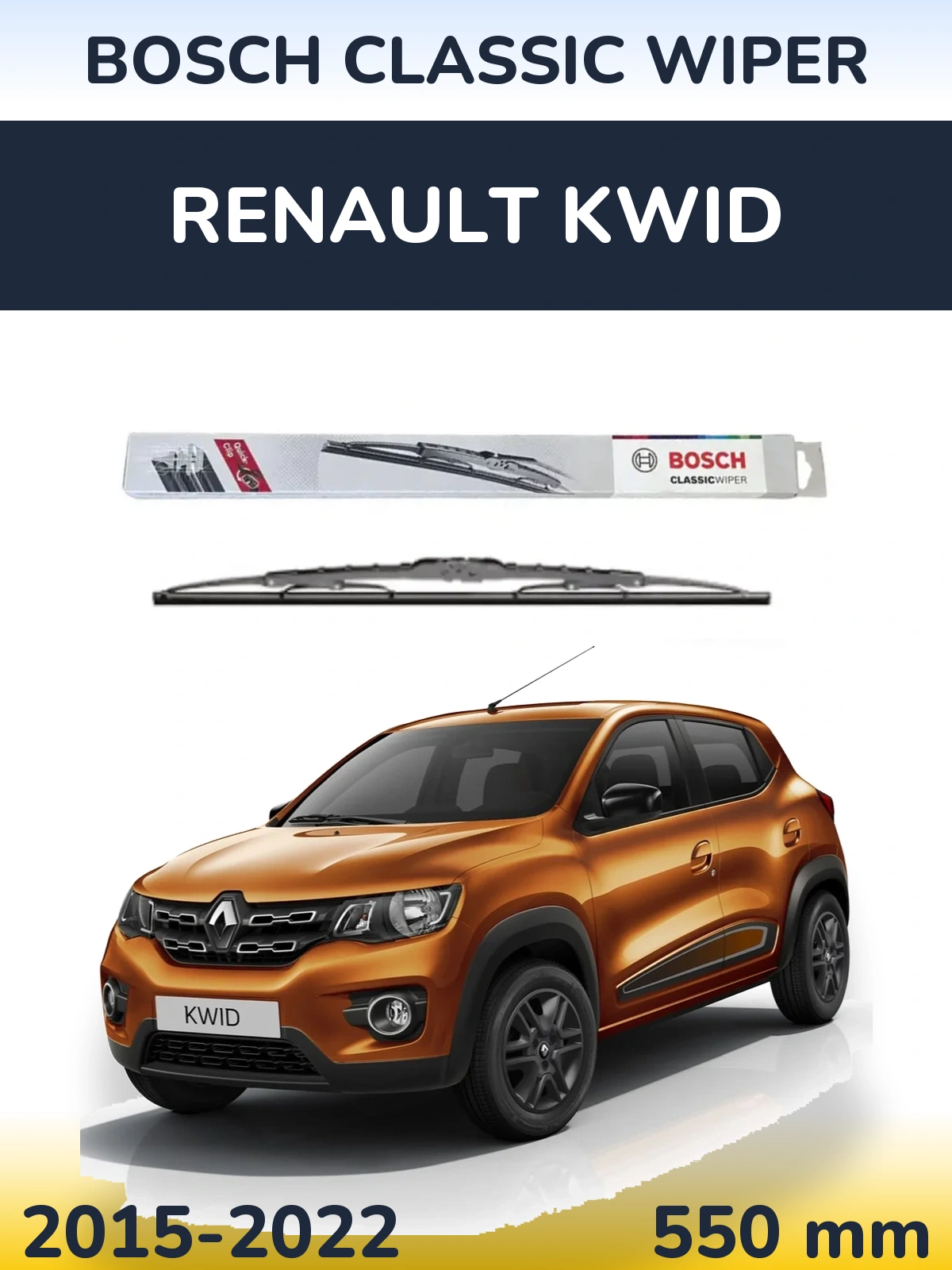 Ștergătoare BOSCH Classic Wiper pentru Renault Kwid