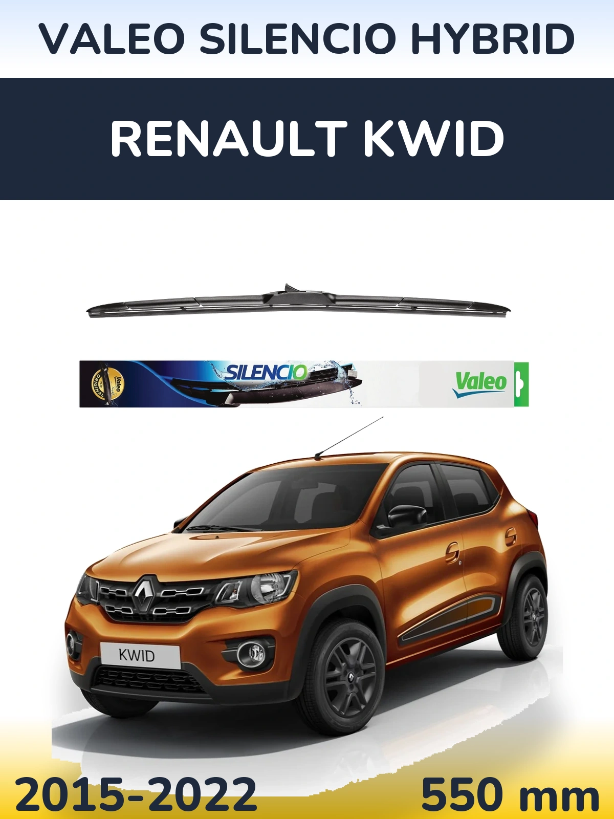 Ștergătoare Valeo Silencio Hybrid pentru Renault Kwid