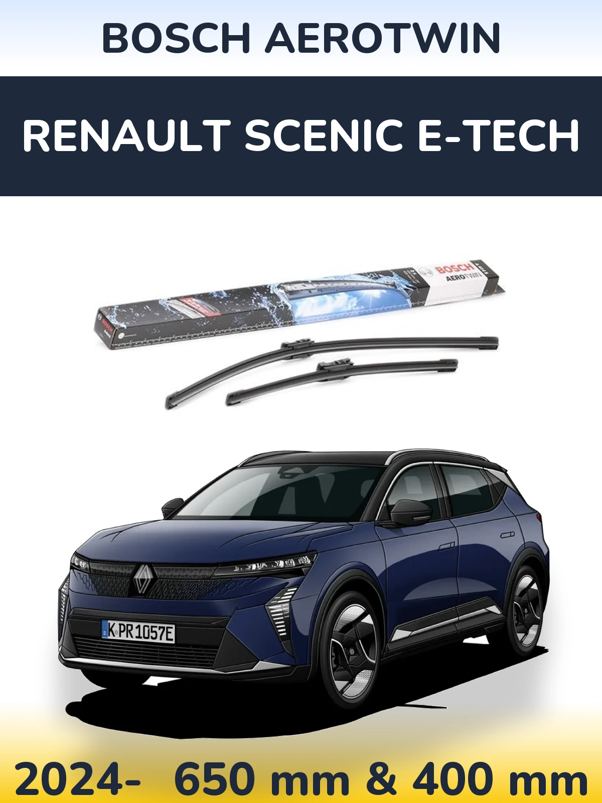 Ștergătoare BOSCH AeroTwin pentru Renault Scenic E-Tech