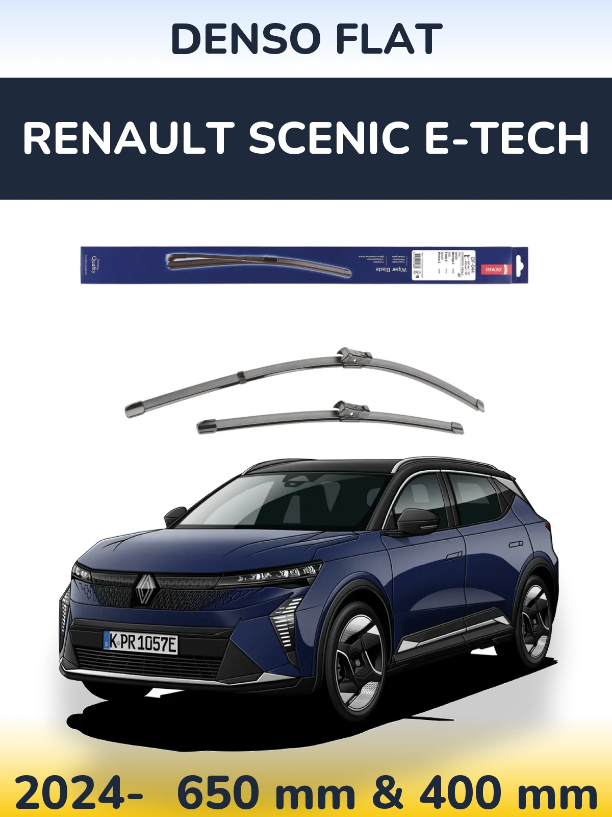Ștergătoare Denso Flat pentru Renault Scenic E-Tech