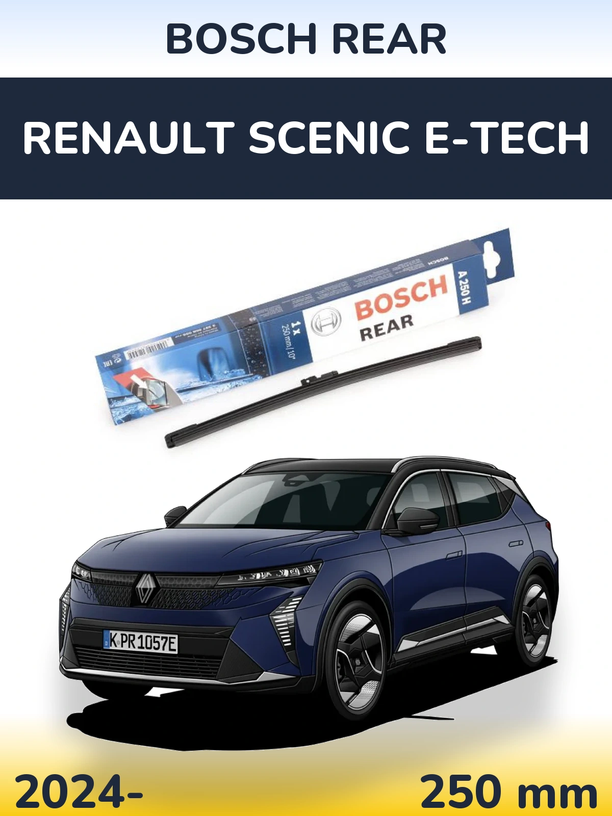 Ștergătoare BOSCH Rear pentru Renault Scenic E-Tech