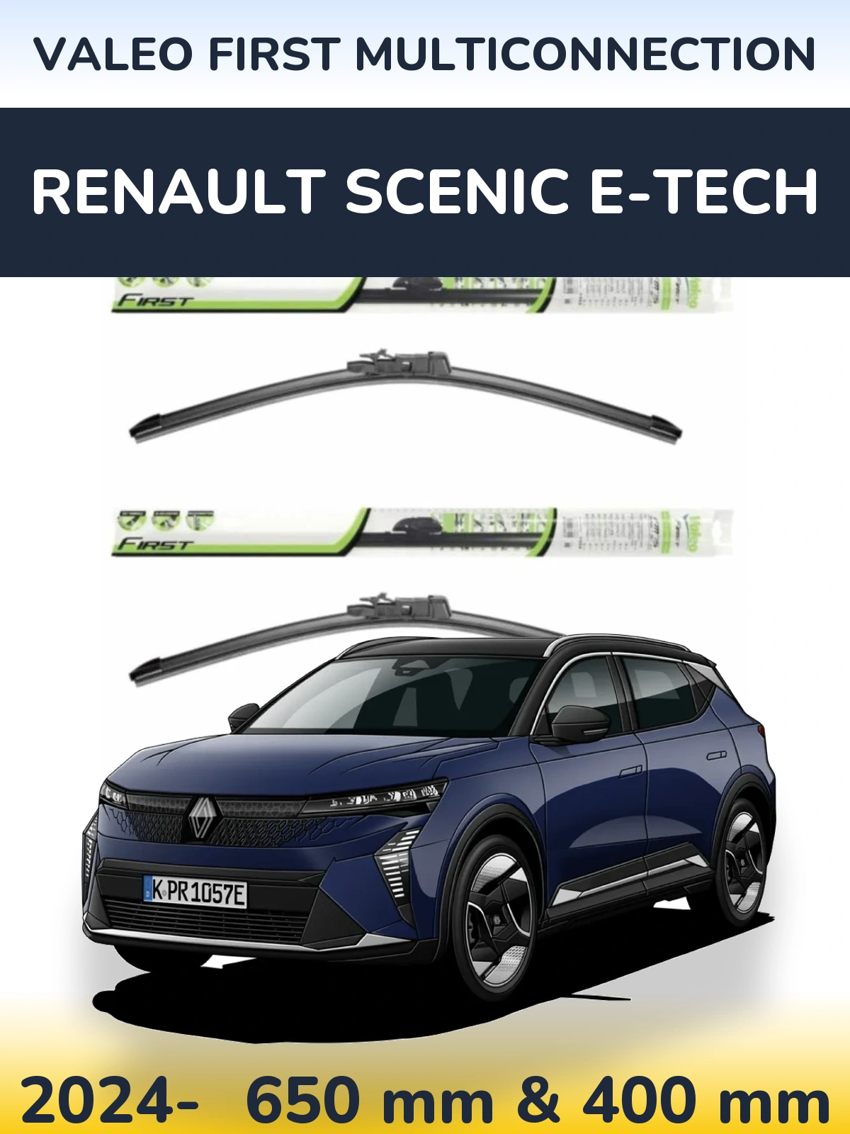 Ștergătoare Valeo First MultiConnection pentru Renault Scenic E-Tech
