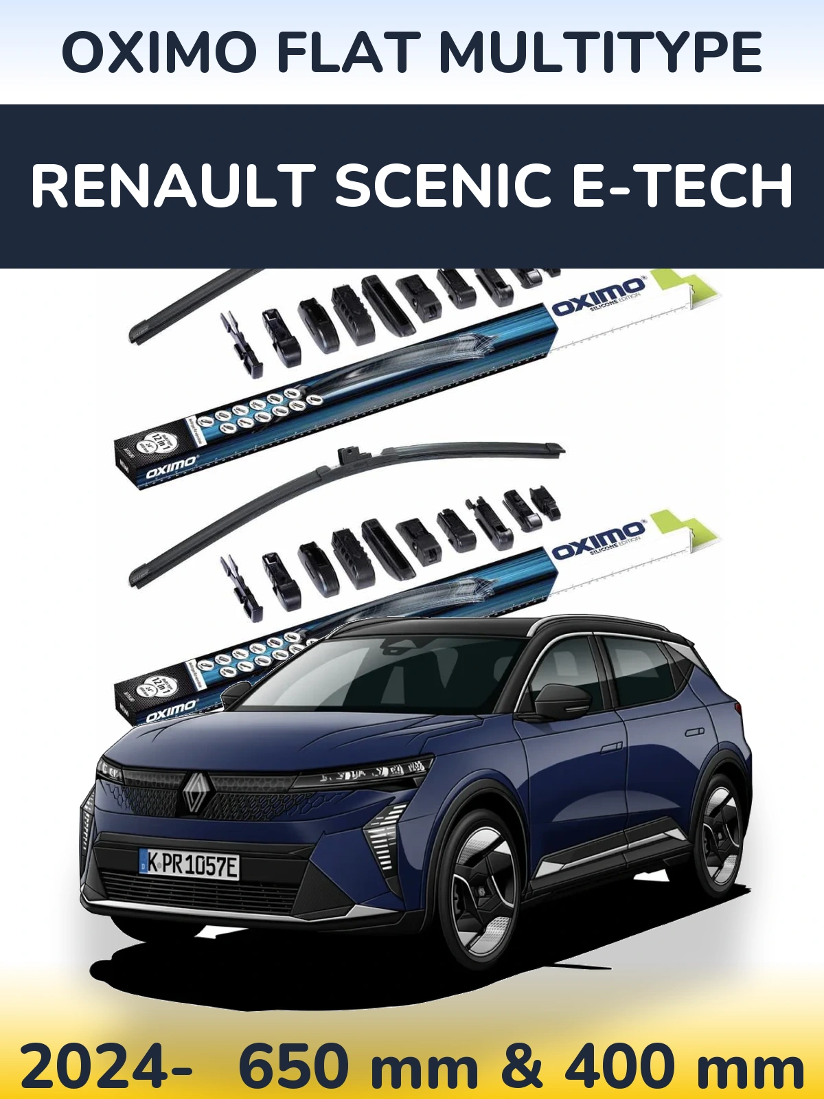 Ștergătoare Oximo Flat MultiTipe pentru Renault Scenic E-Tech