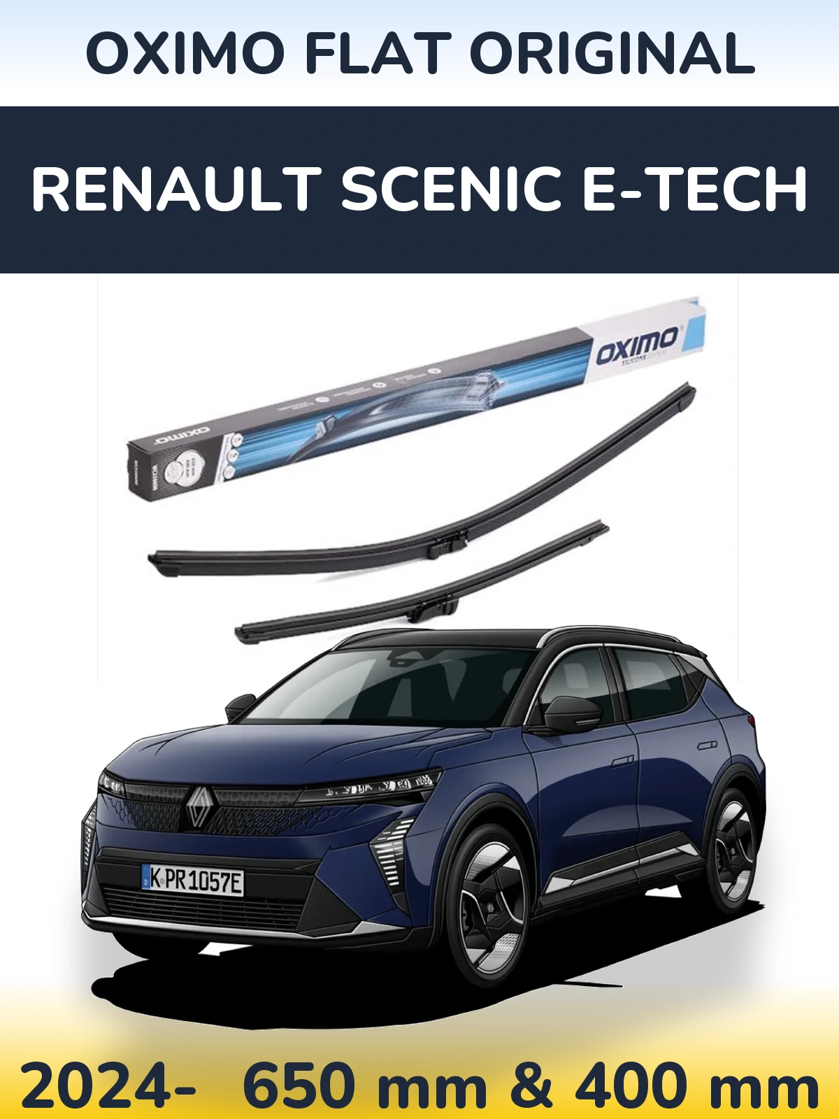 Ștergătoare Oximo Flat Original pentru Renault Scenic E-Tech