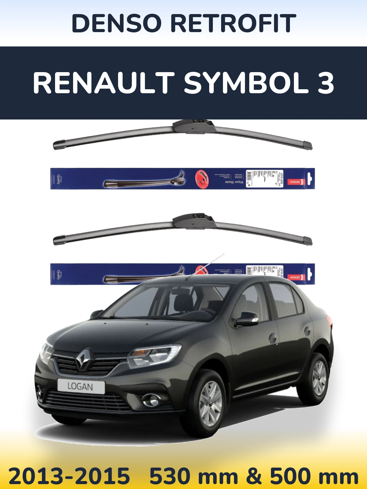 Ștergătoare Denso Retrofit pentru Renault Symbol 3
