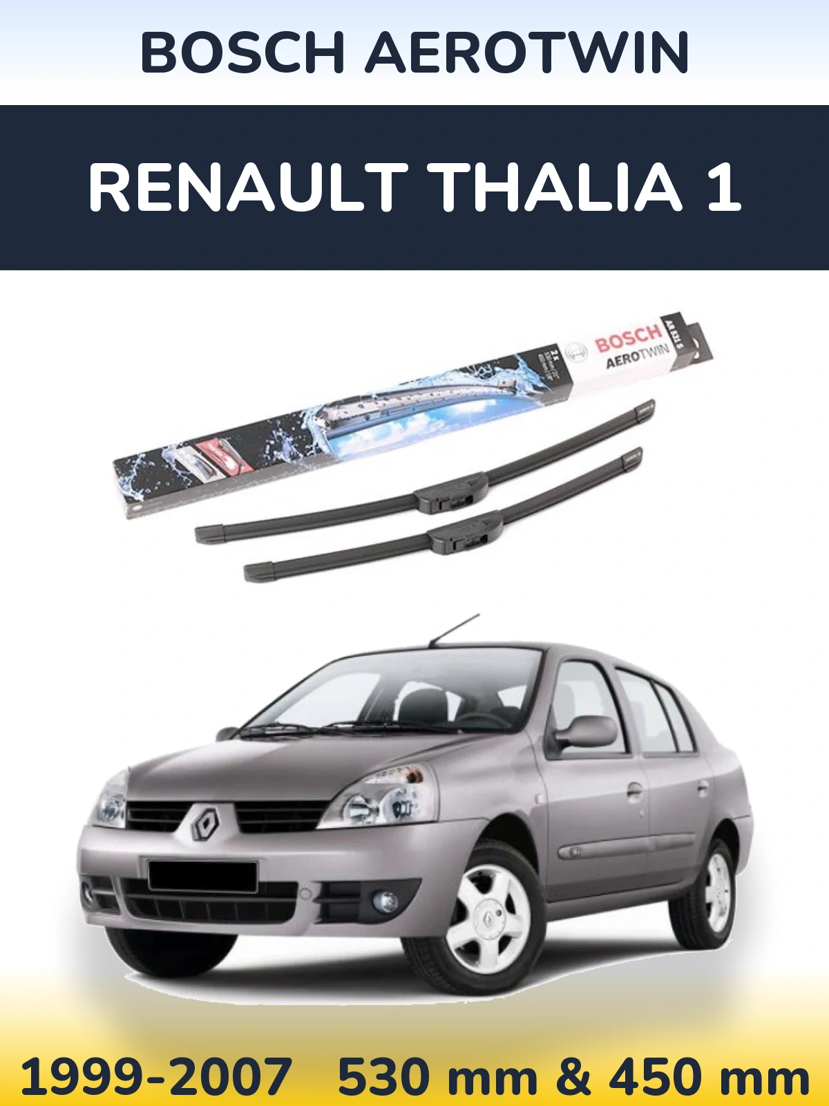 Ștergătoare BOSCH AeroTwin pentru Renault Thalia 1