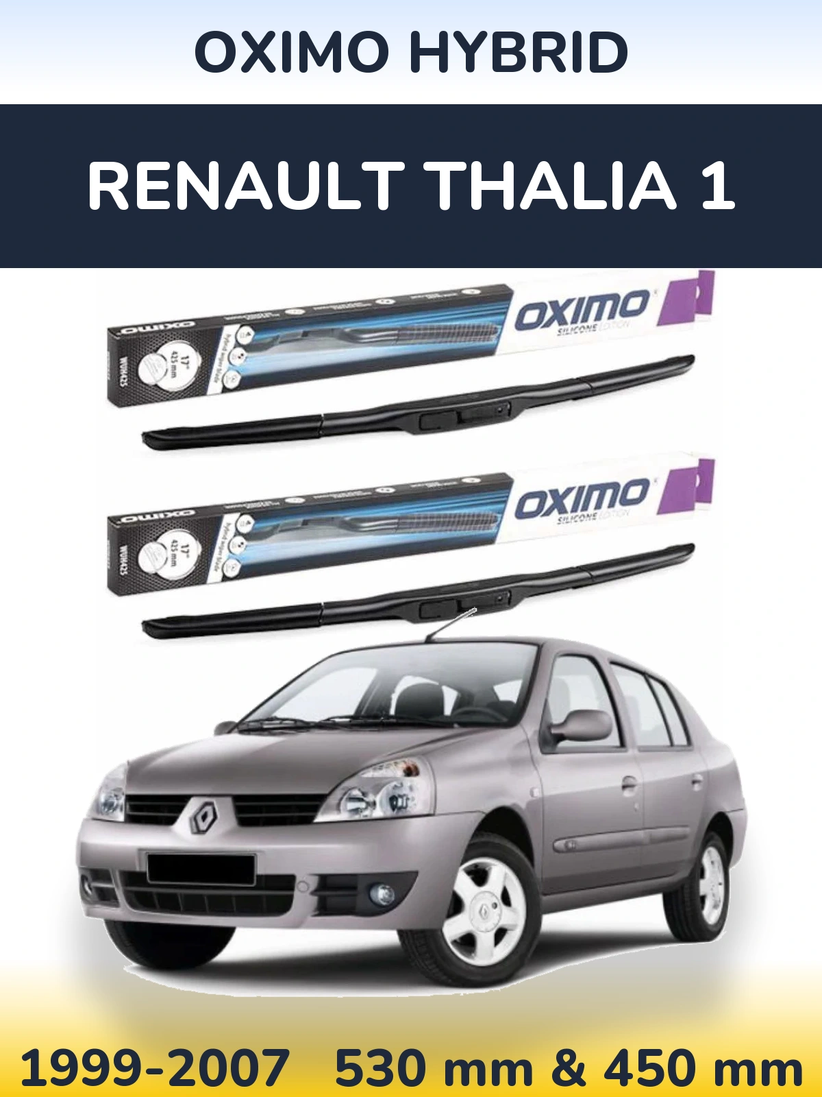 Ștergătoare Oximo Hybrid pentru Renault Thalia 1