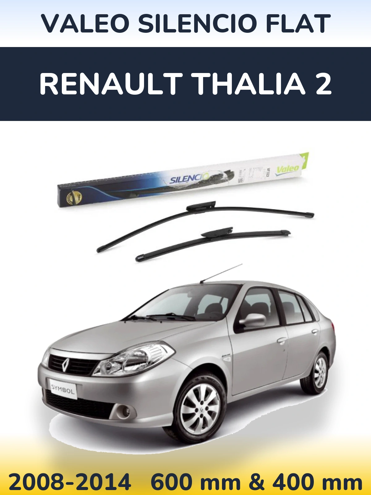 Ștergătoare Valeo Silencio Flat pentru Renault Thalia 2