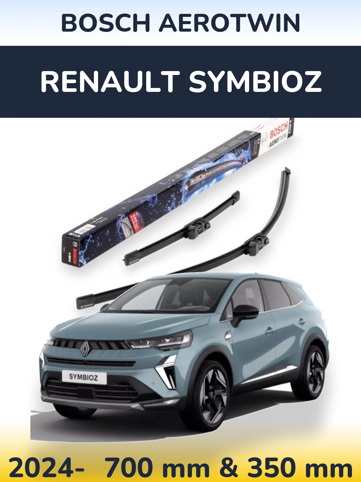 Ștergătoare BOSCH AeroTwin pentru Renault Symbioz