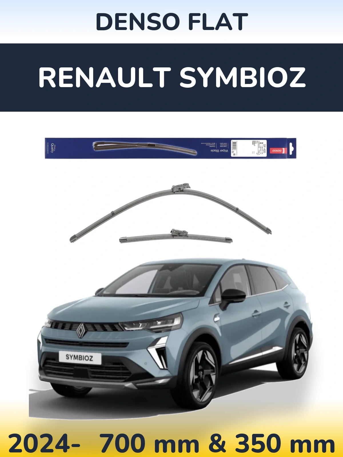 Ștergătoare Denso Flat pentru Renault Symbioz