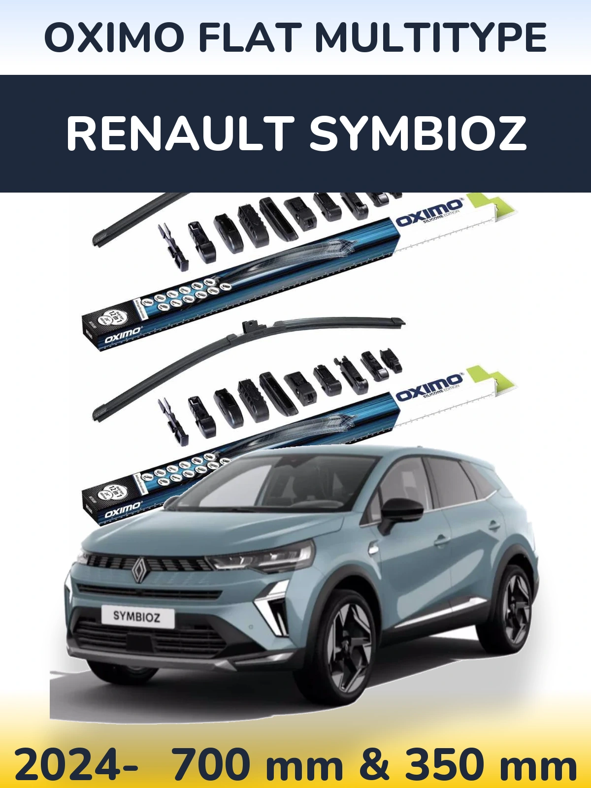 Ștergătoare Oximo Flat MultiTipe pentru Renault Symbioz