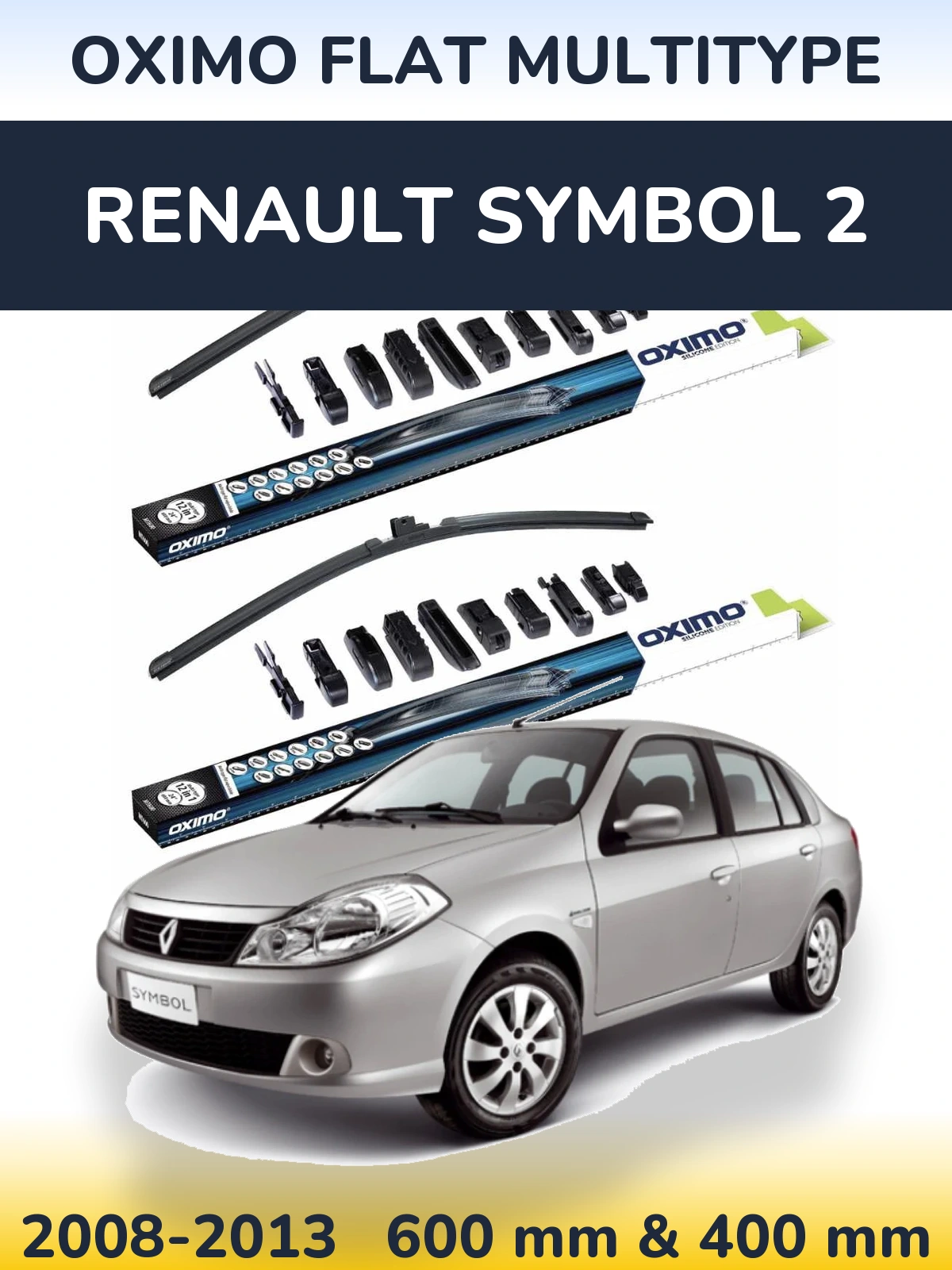 Ștergătoare Oximo Flat MultiTipe pentru Renault Symbol 2