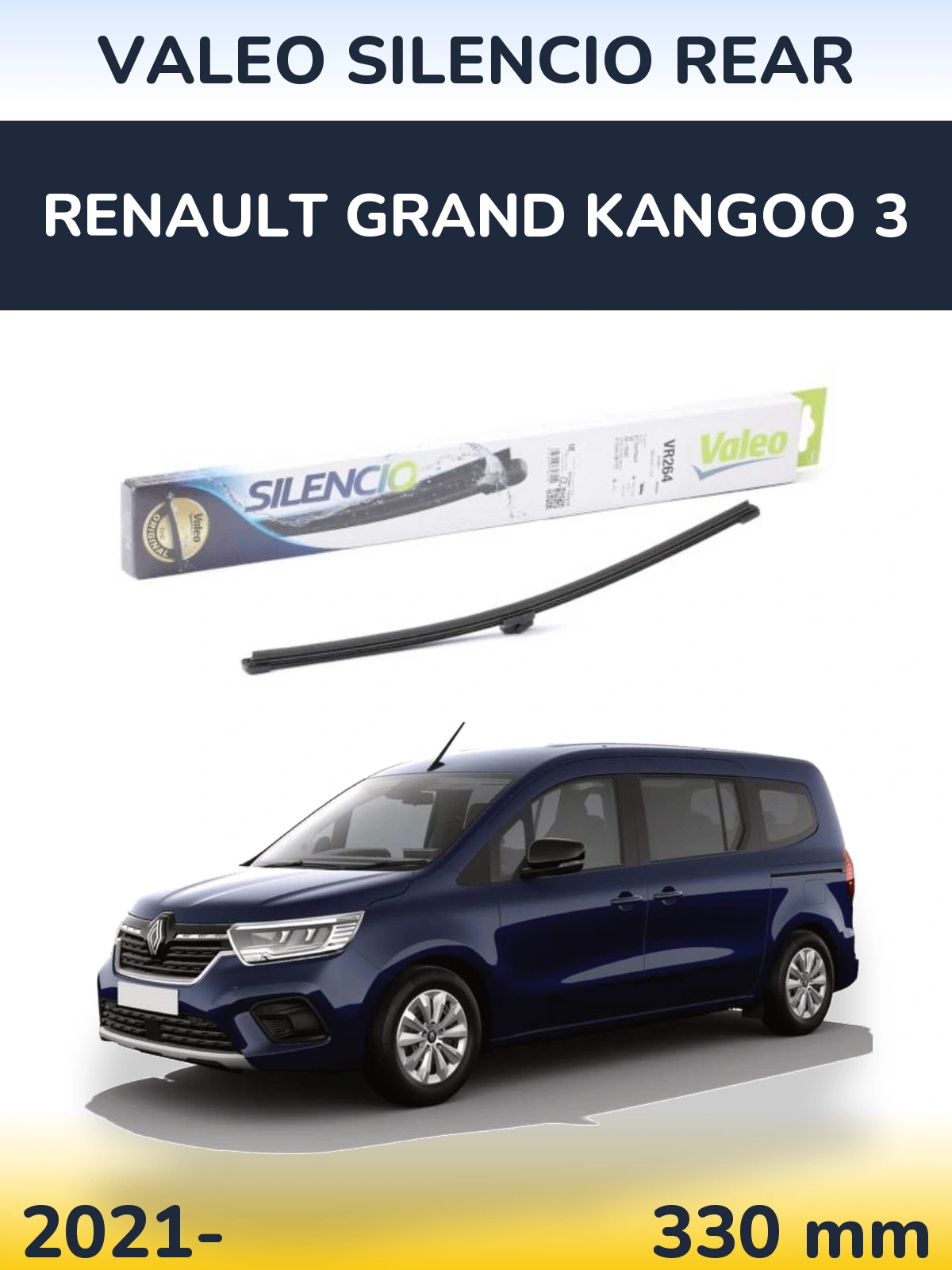 Ștergătoare Valeo Silencio Rear pentru Renault Grand Kangoo 3