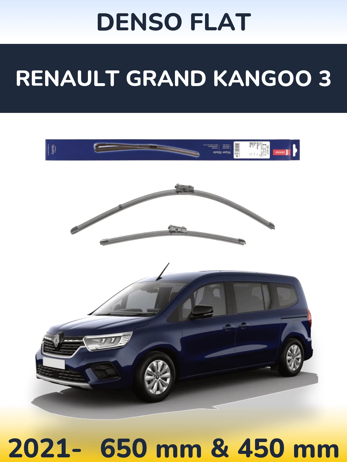 Ștergătoare Denso Flat pentru Renault Grand Kangoo 3