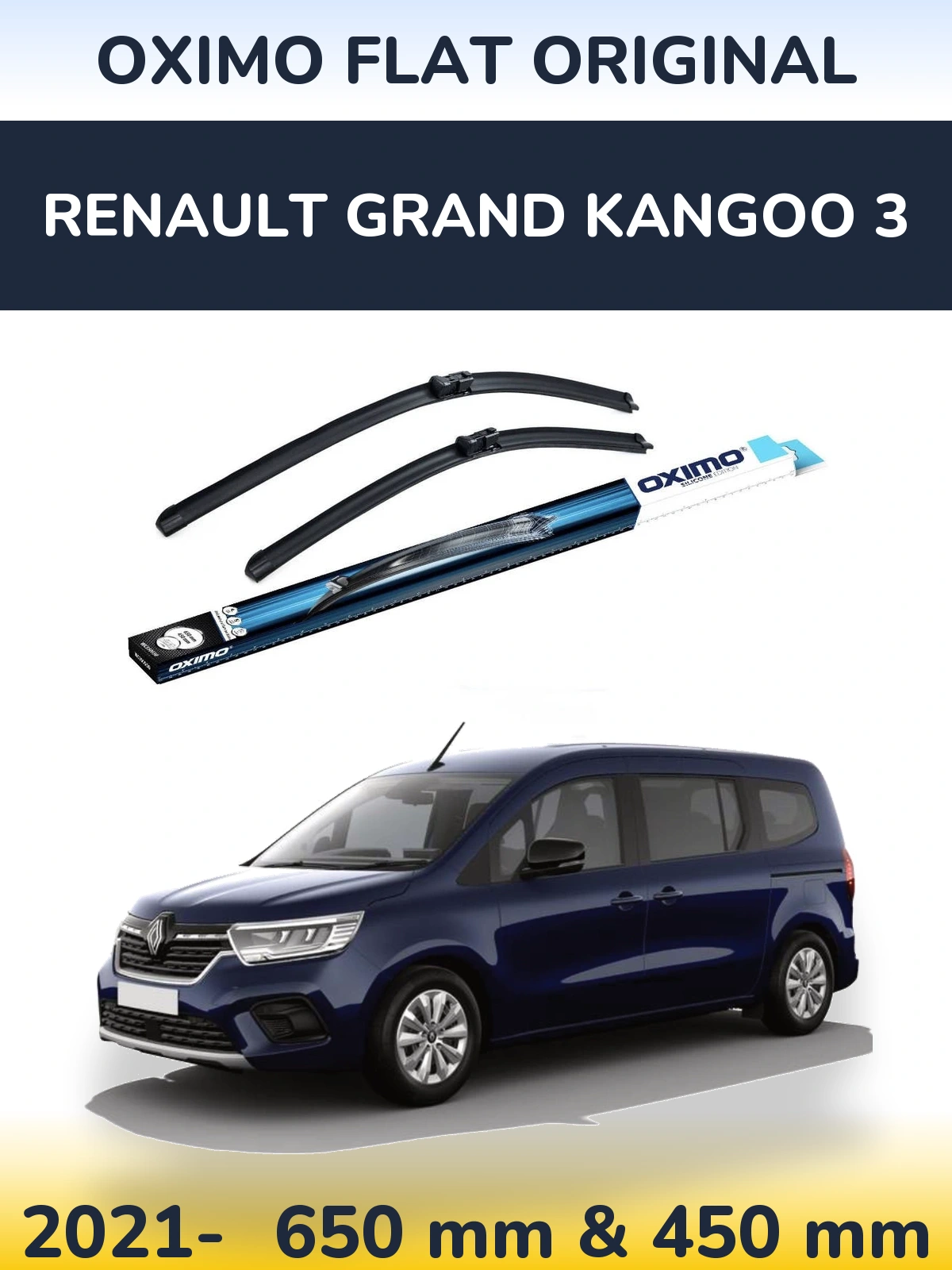 Ștergătoare Oximo Flat Original pentru Renault Grand Kangoo 3