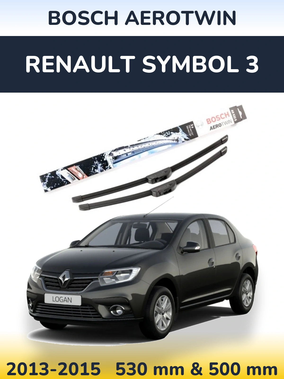 Ștergătoare BOSCH AeroTwin pentru Renault Symbol 3