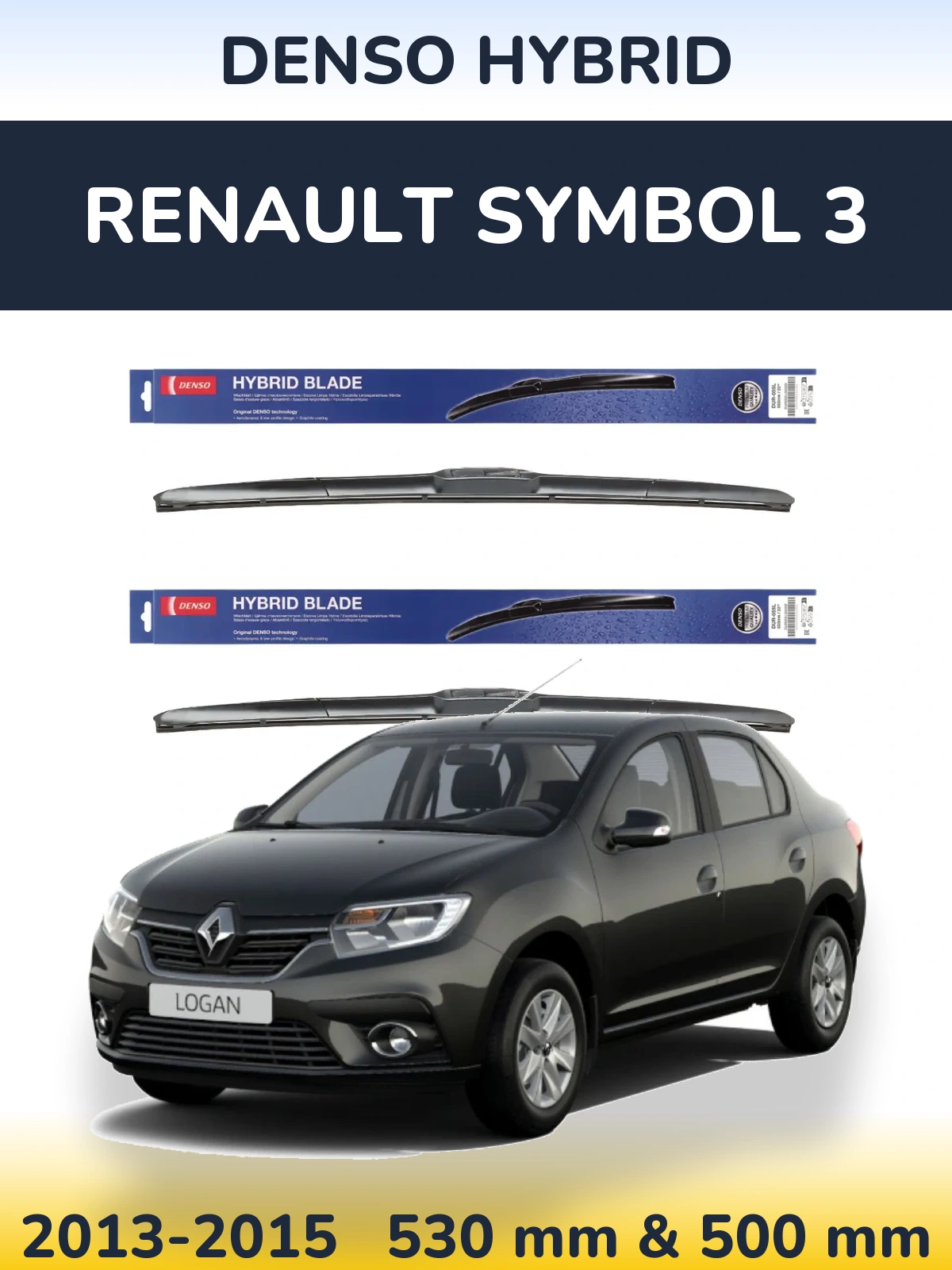 Ștergătoare Denso Hybrid pentru Renault Symbol 3