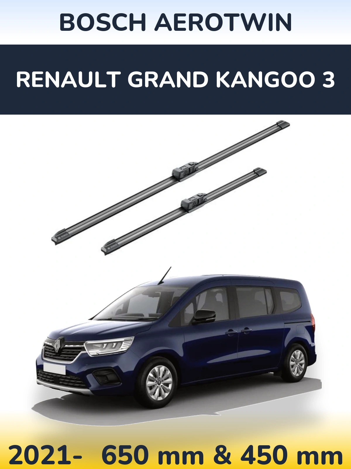 Ștergătoare BOSCH AeroTwin pentru Renault Grand Kangoo 3