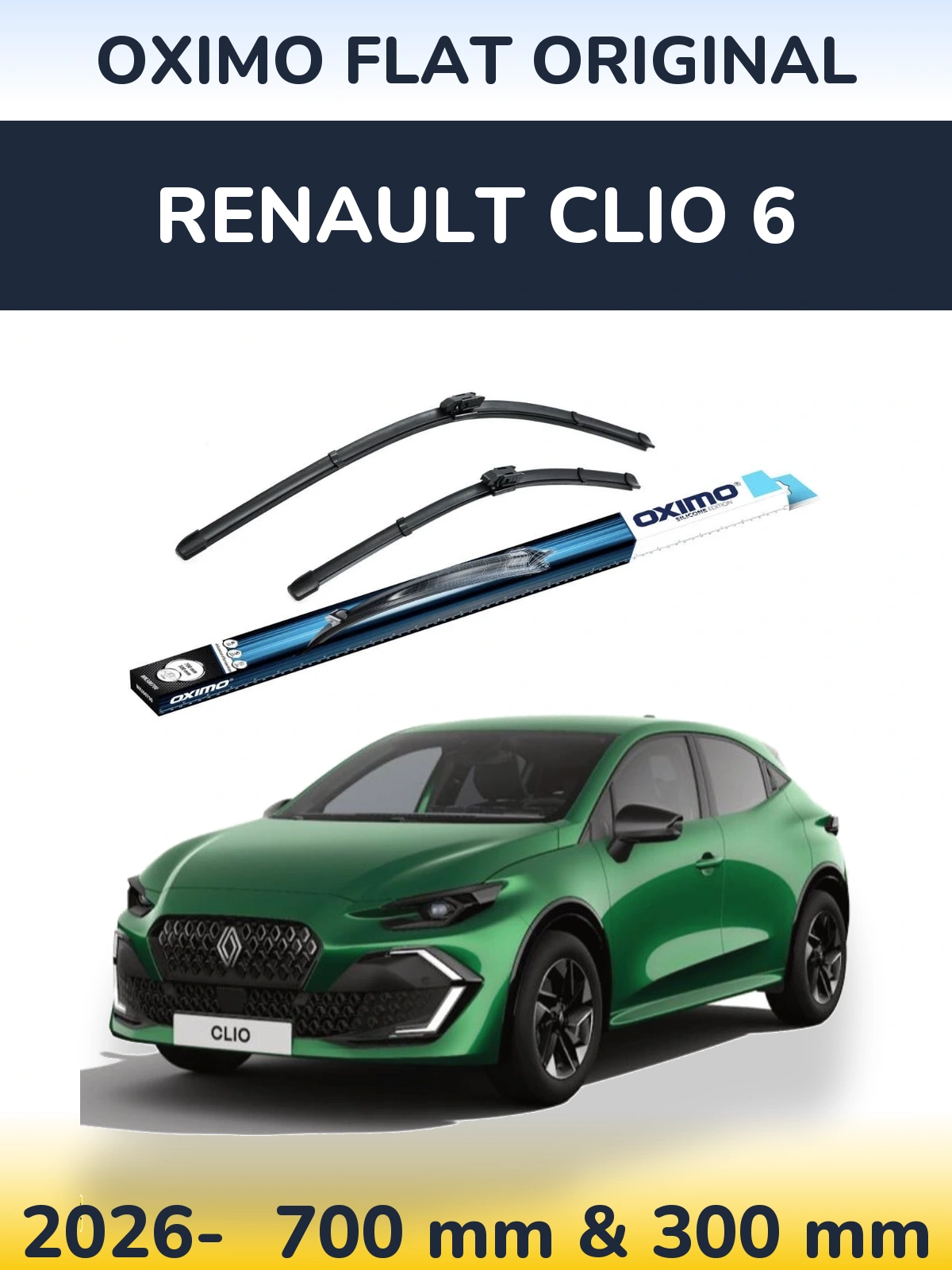 Ștergătoare Oximo Flat Original pentru Renault Clio 6