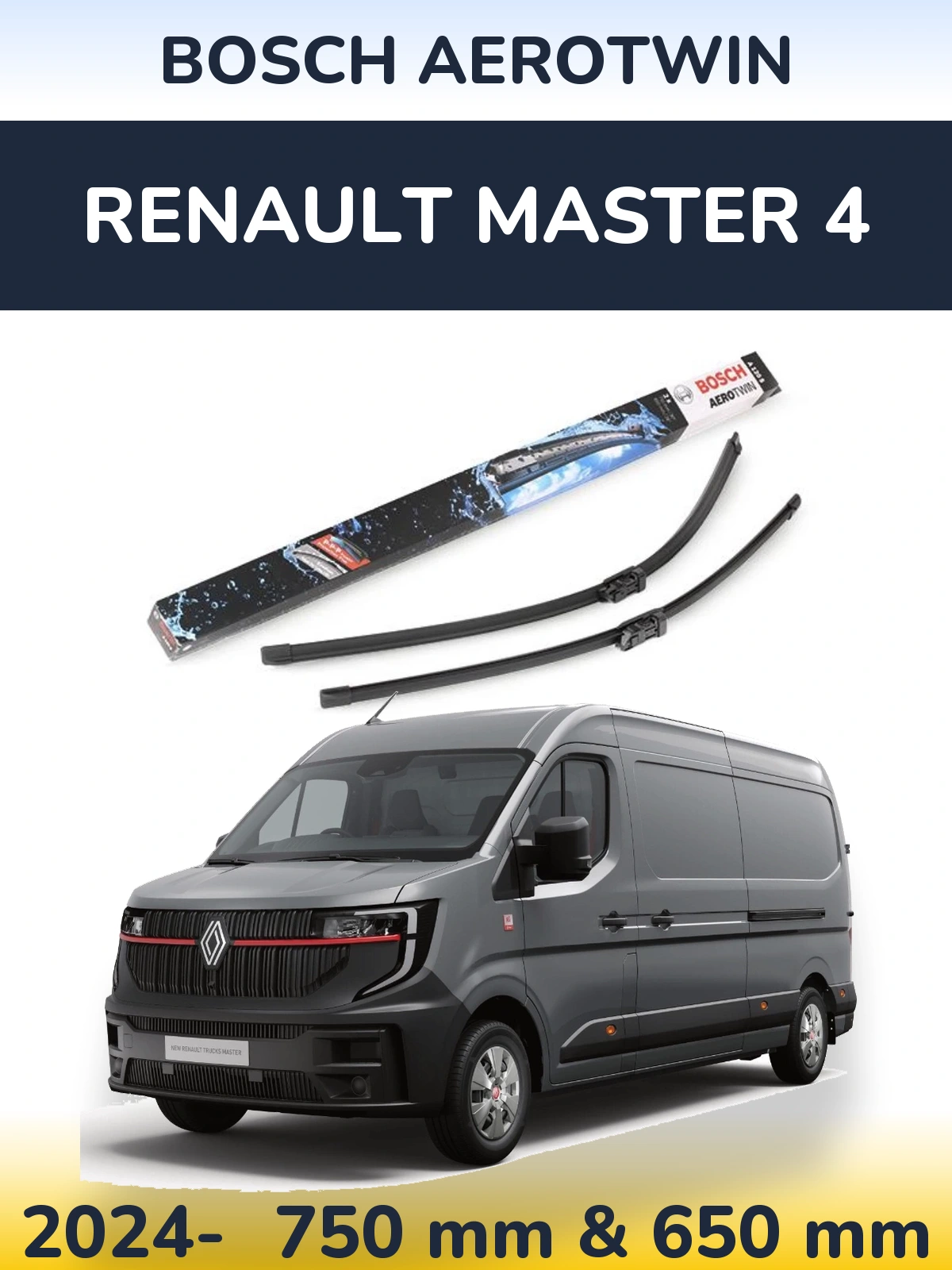Ștergătoare BOSCH AeroTwin pentru Renault Master 4