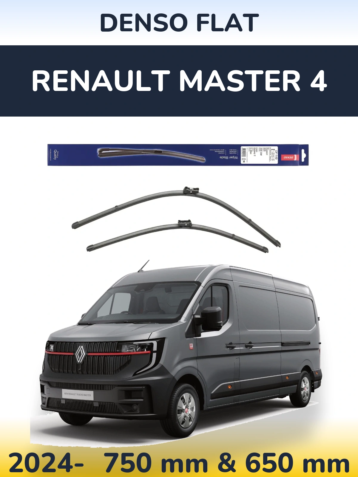 Ștergătoare Denso Flat pentru Renault Master 4