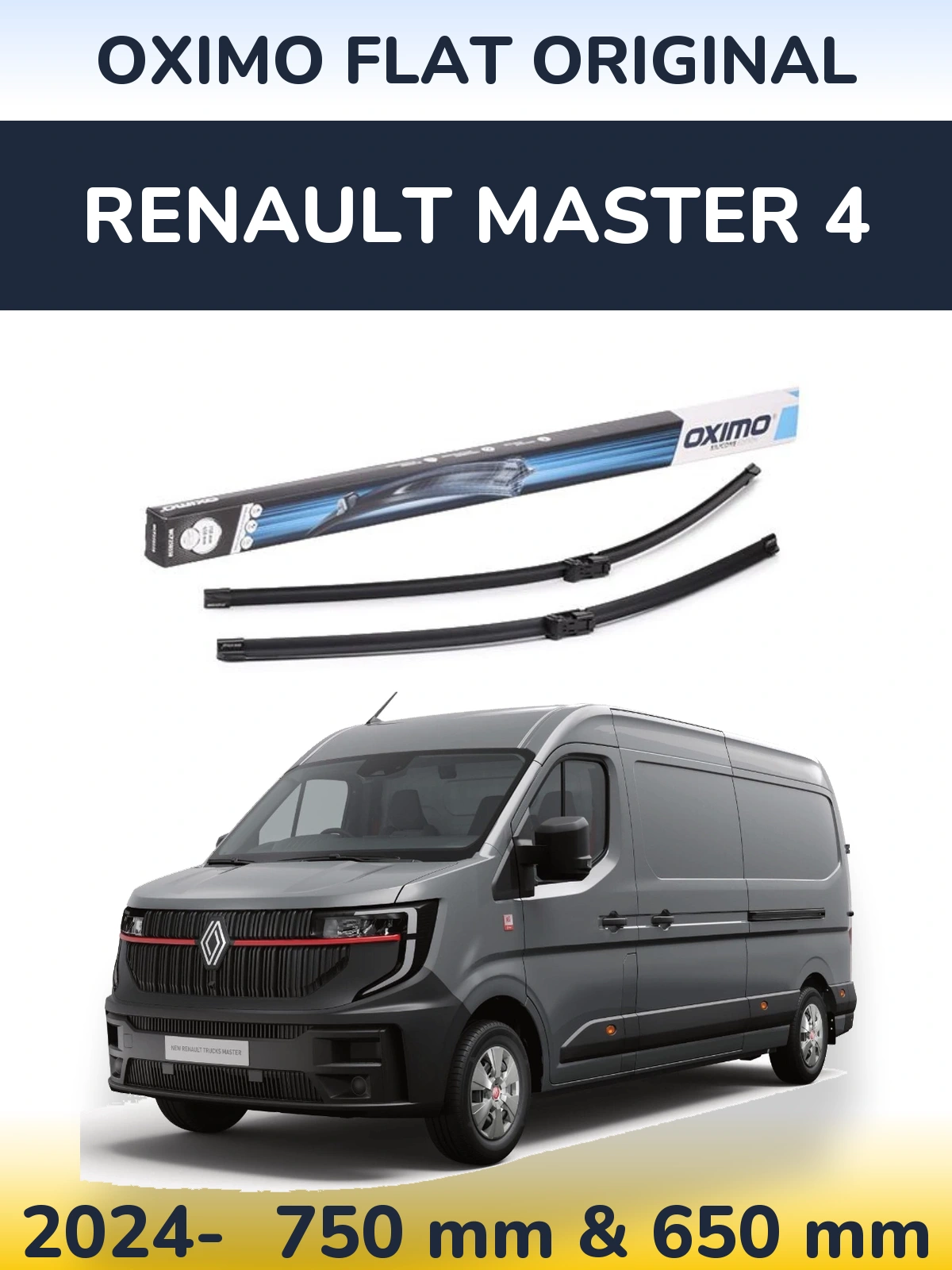 Ștergătoare Oximo Flat Original pentru Renault Master 4