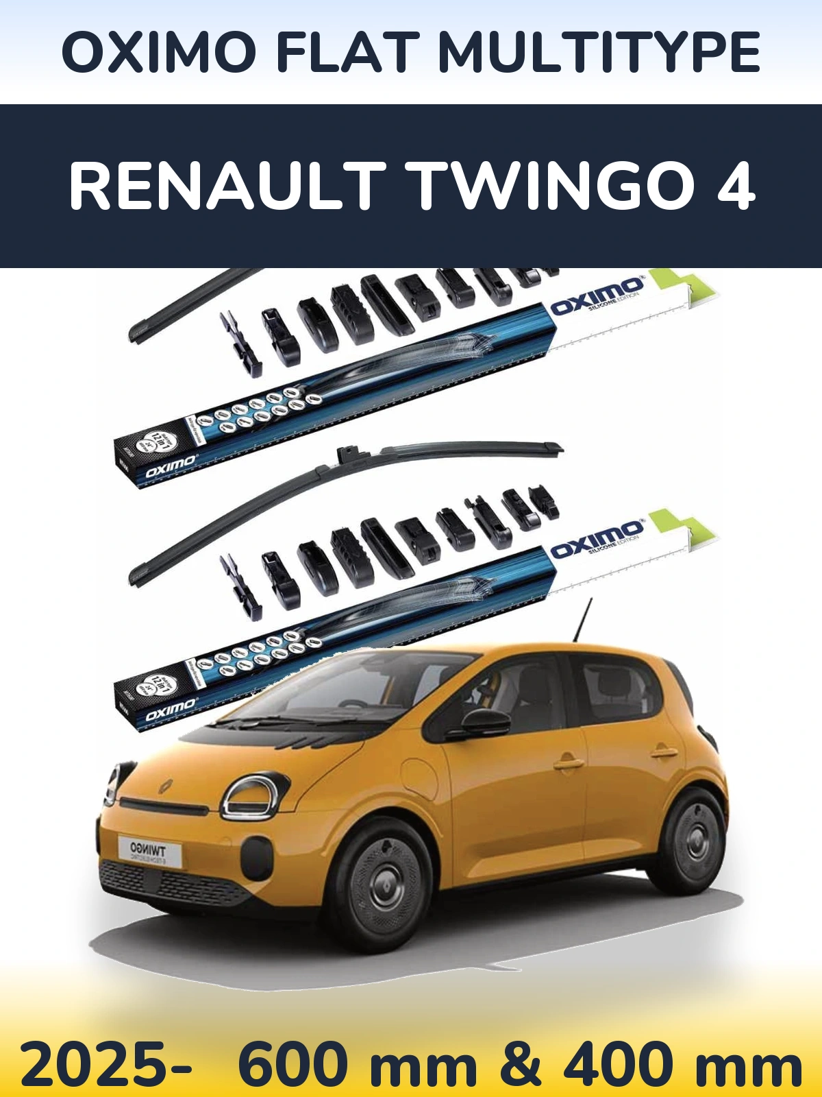 Ștergătoare Oximo Flat MultiTipe pentru Renault Twingo 4